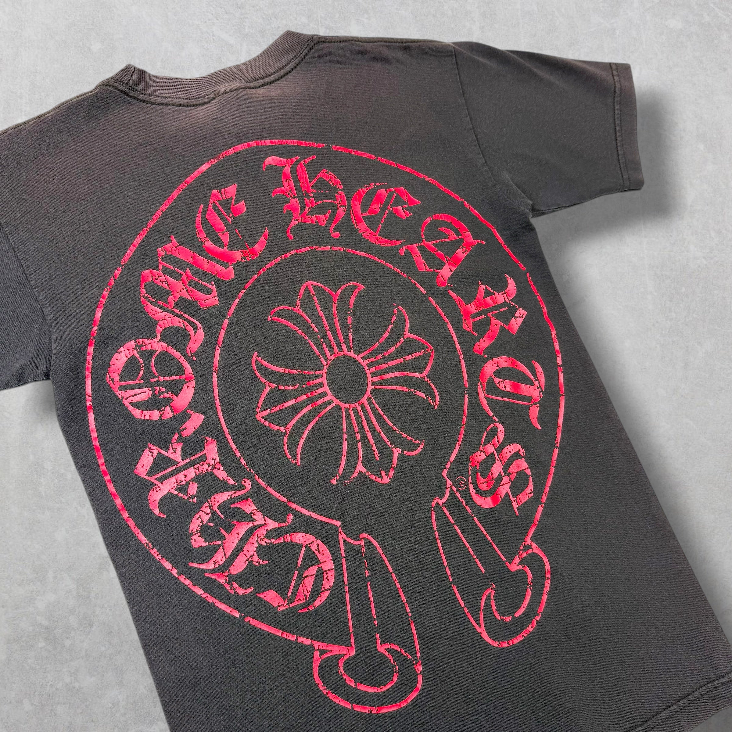 Vintage Chrome Hearts Red Horseshoe Plus Tee S