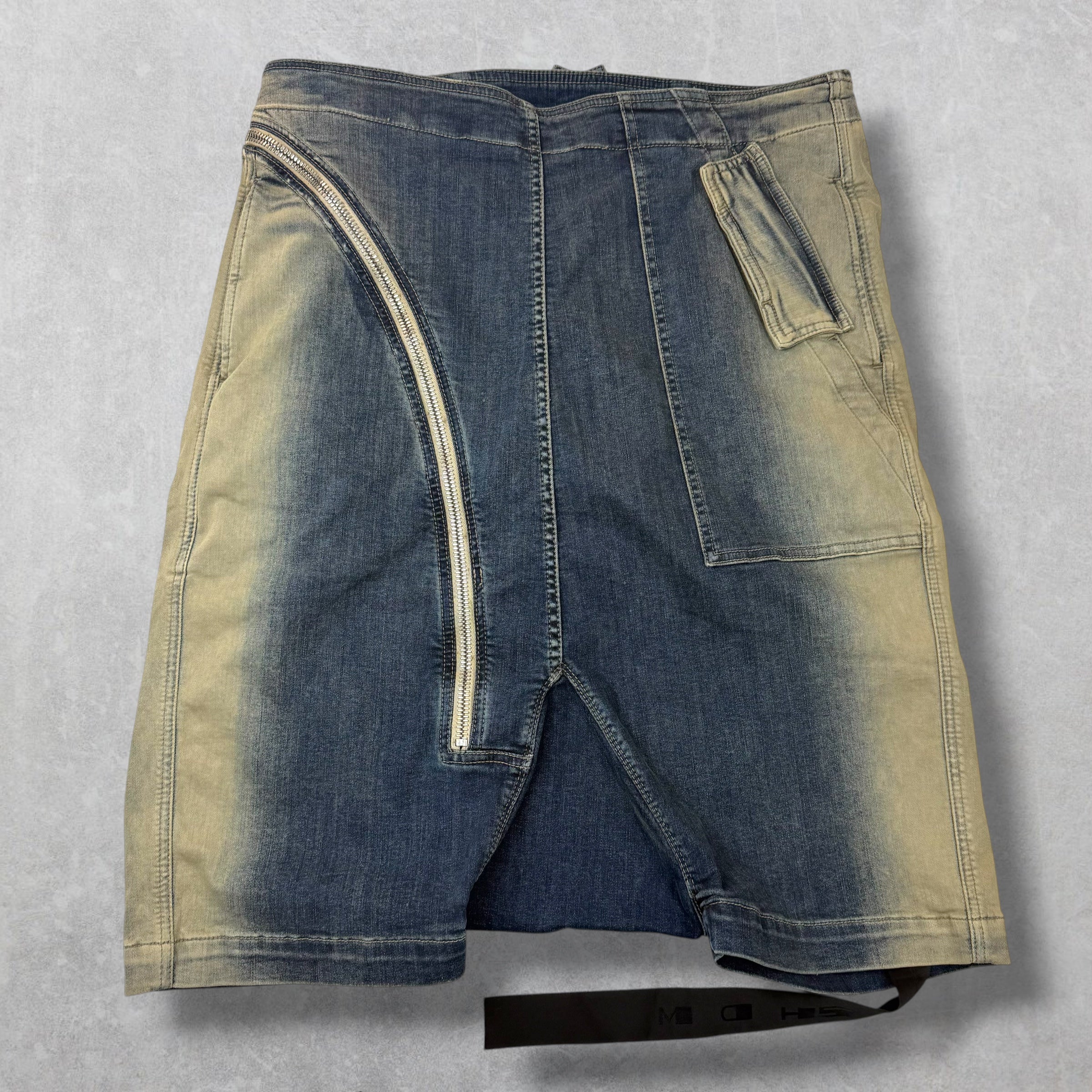 Rick Owens DRKSHDW Aircut Denim Pod Shorts XL