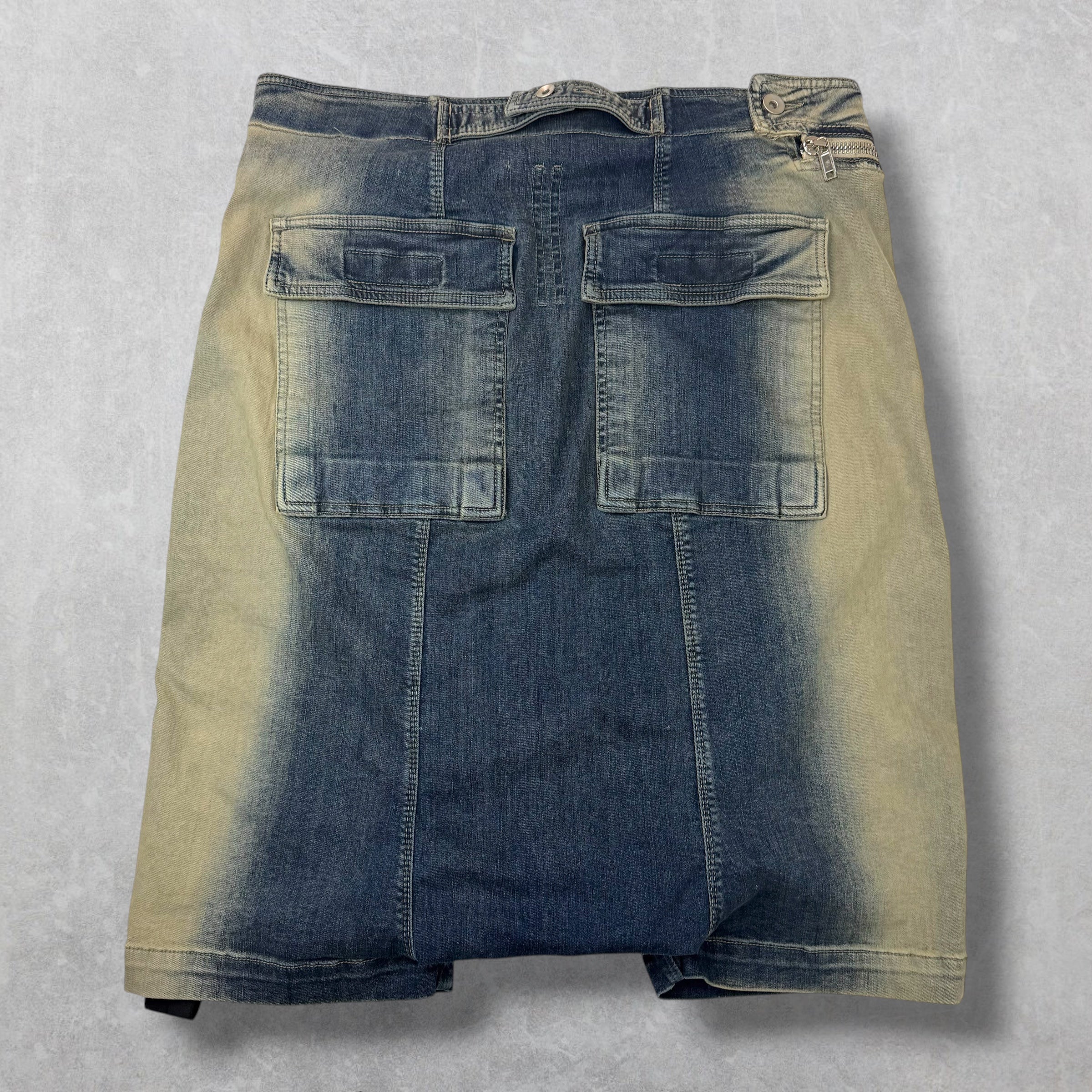 Rick Owens DRKSHDW Aircut Denim Pod Shorts XL