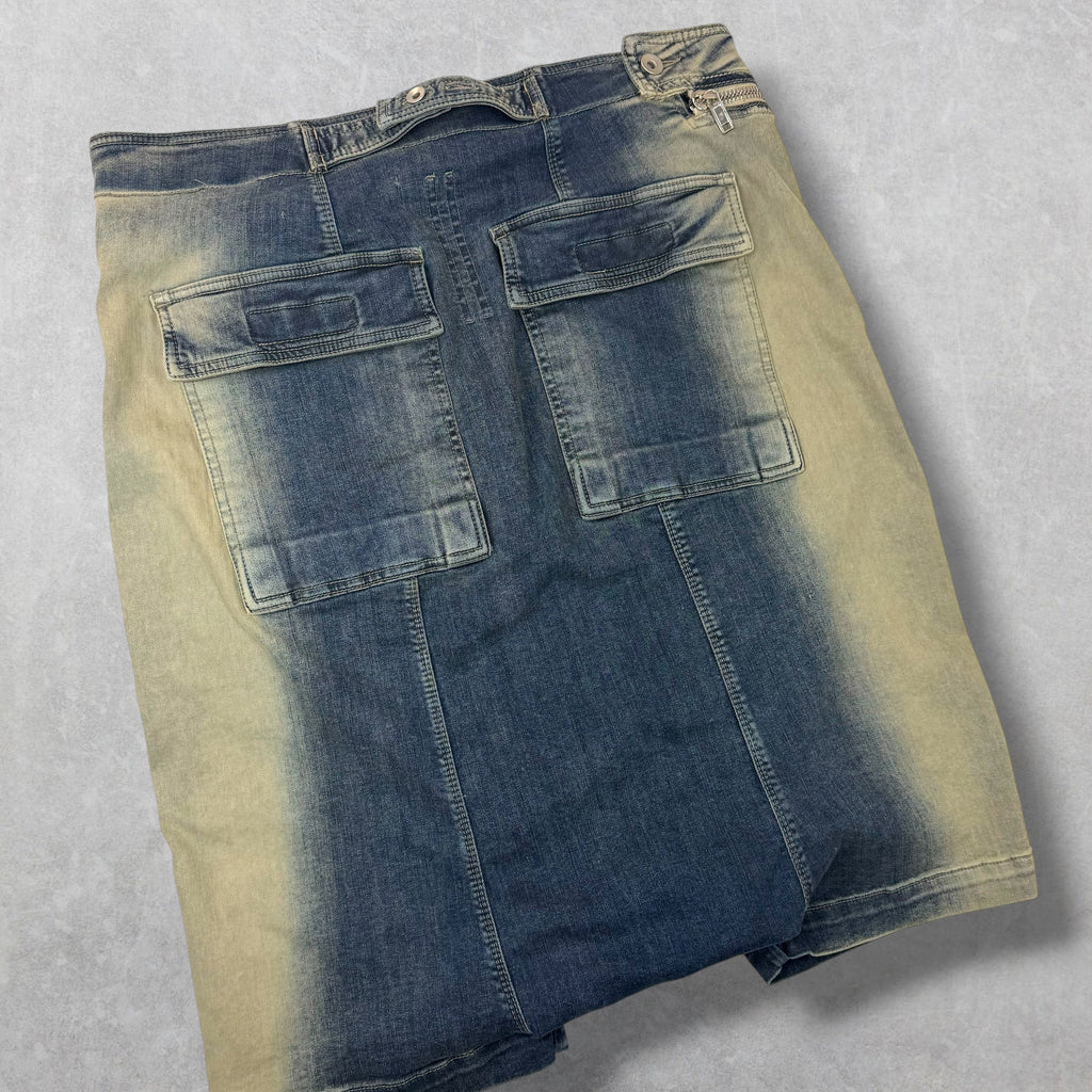 Rick Owens DRKSHDW Aircut Denim Pod Shorts XL