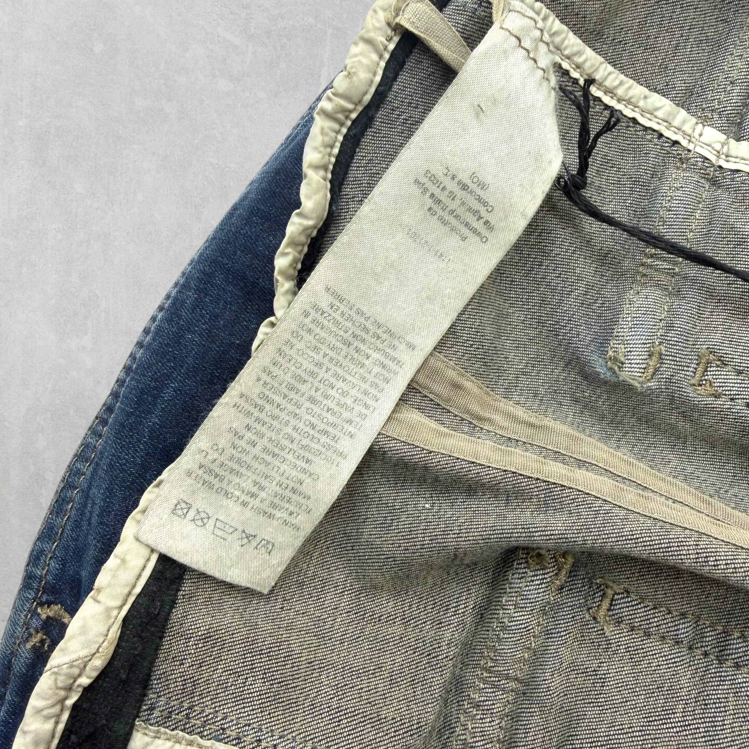 Rick Owens DRKSHDW Aircut Denim Pod Shorts XL