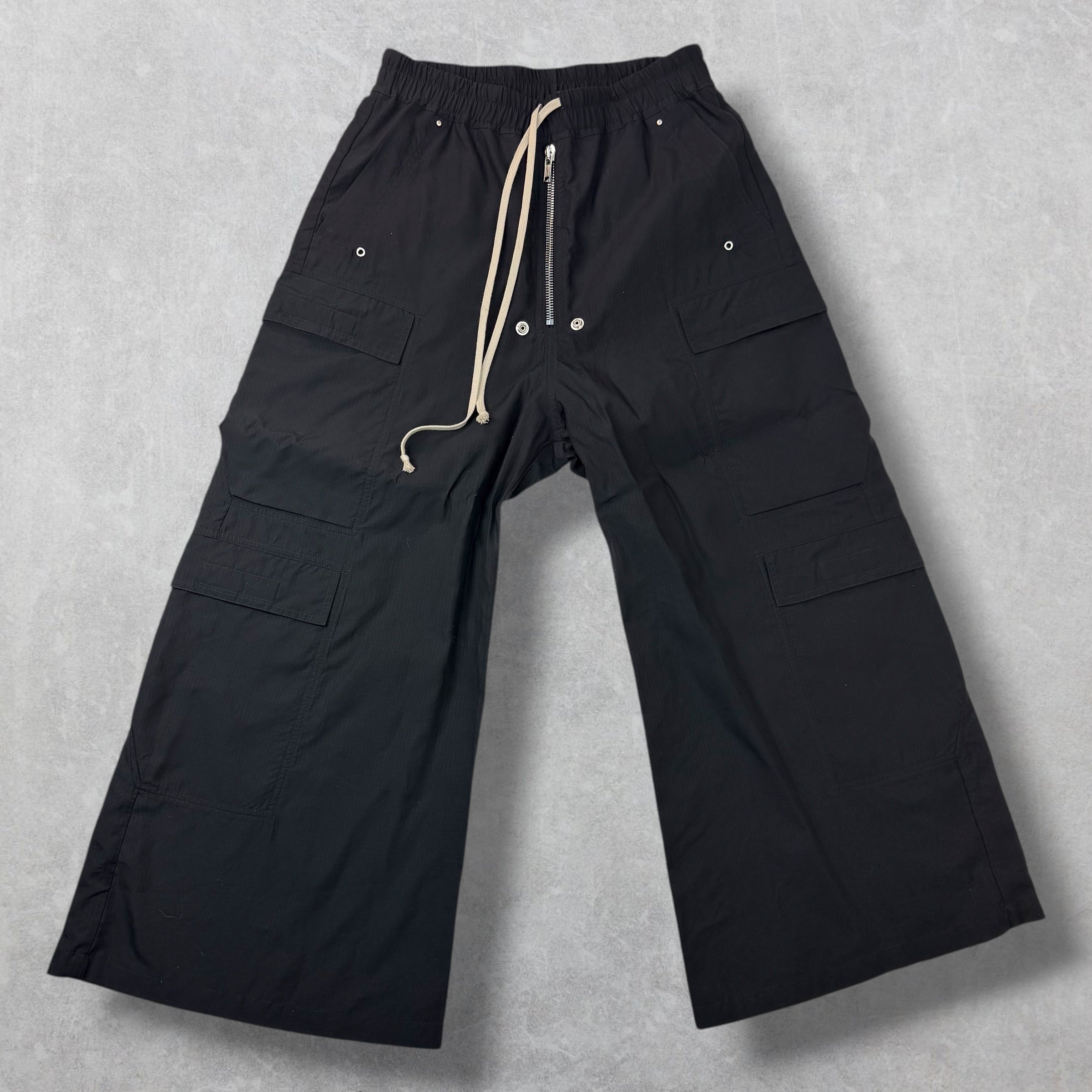 Rick Owens DRKSHDW Black Cargobela Pants M