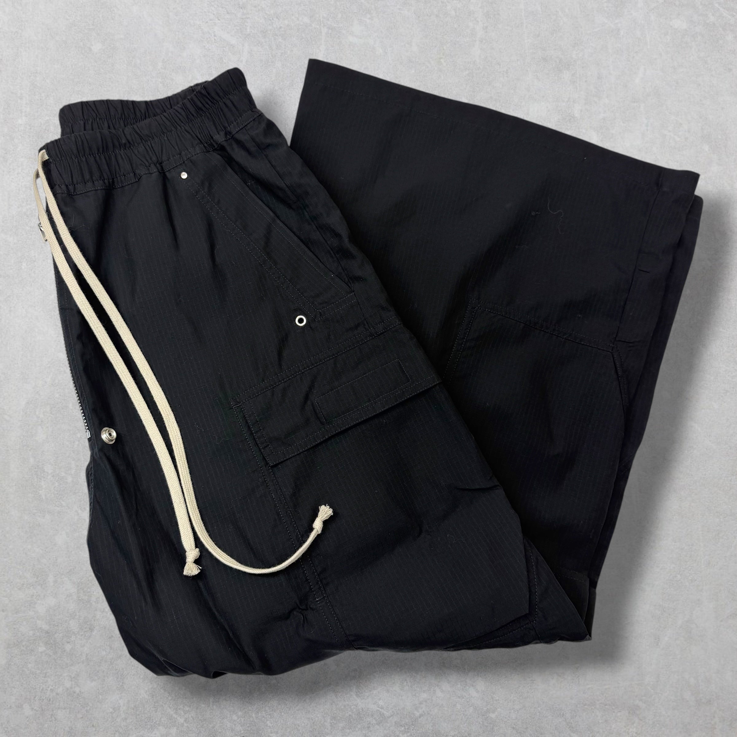 Rick Owens DRKSHDW Black Cargobela Pants M