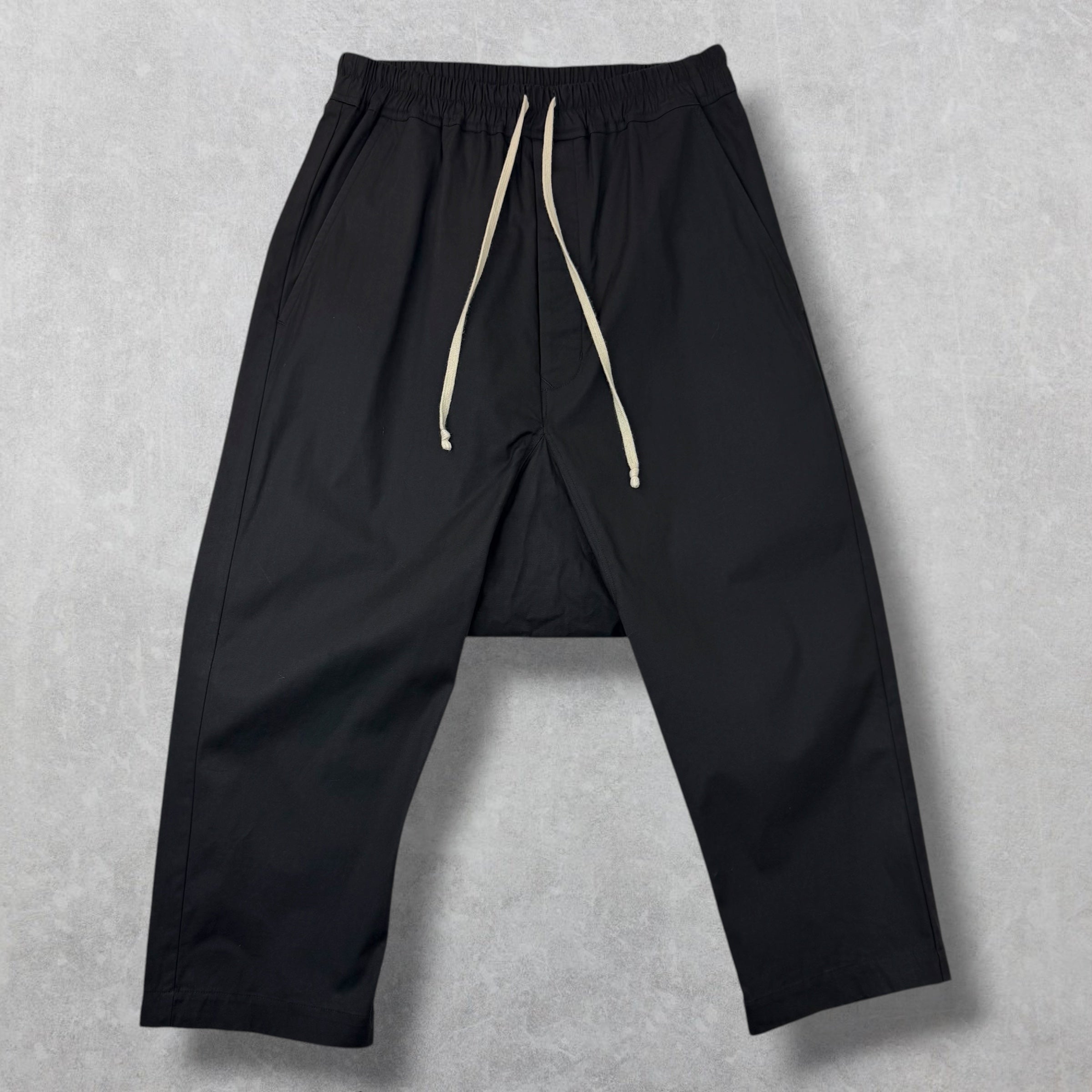 Rick Owens Cropped Drawstring Trousers 40 (M)