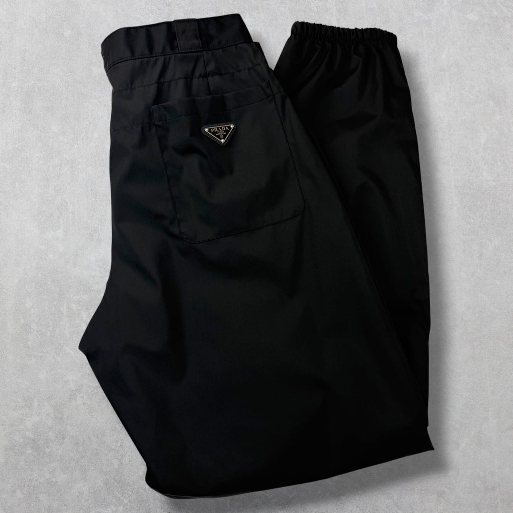 Prada Re-Nylon Black Track Pants 52 (XL)