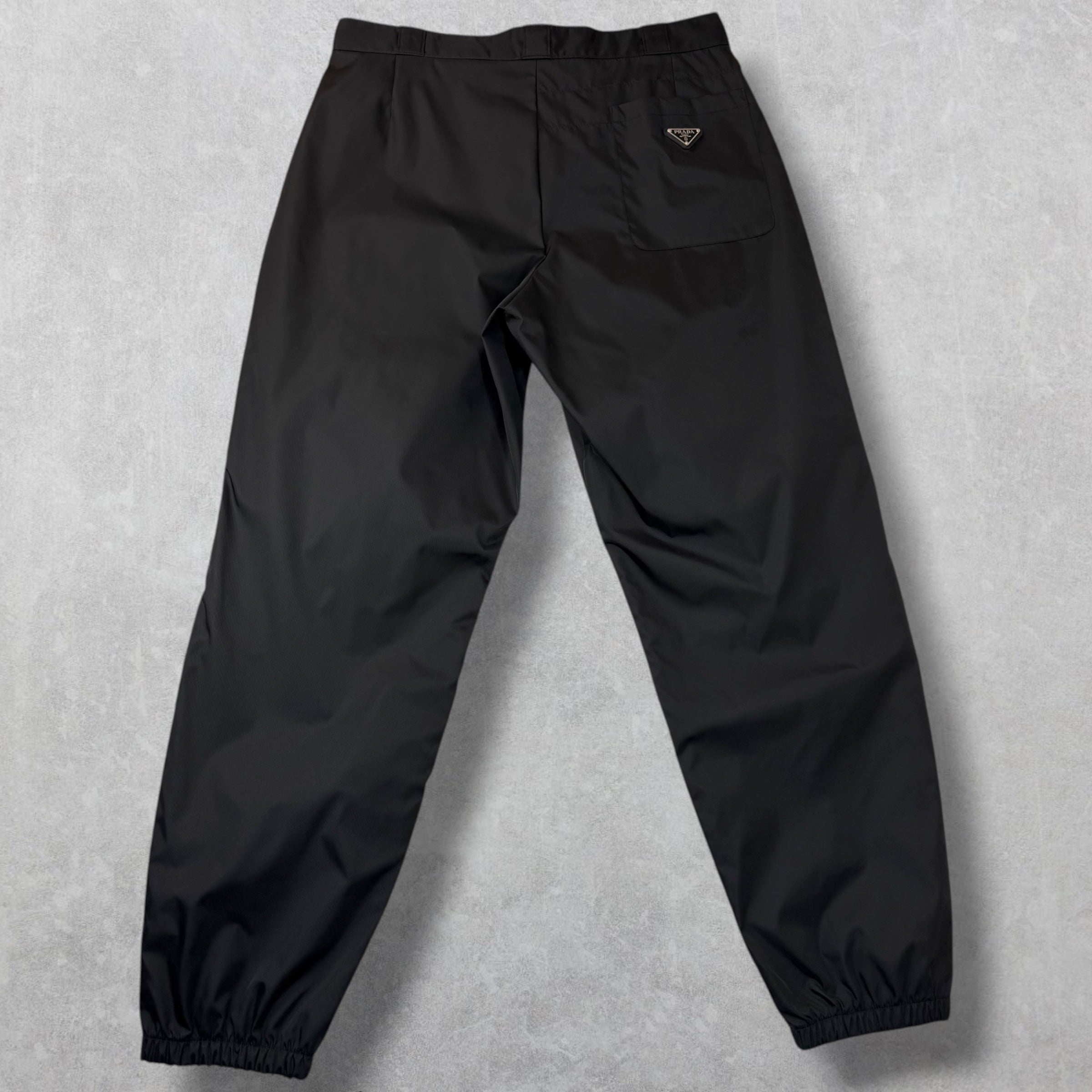 Prada Re-Nylon Black Track Pants 52 (XL)