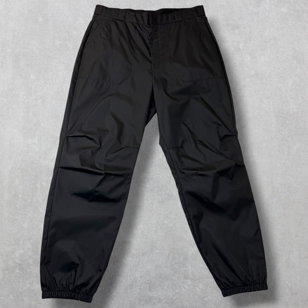 Prada Re-Nylon Black Track Pants 52 (XL)