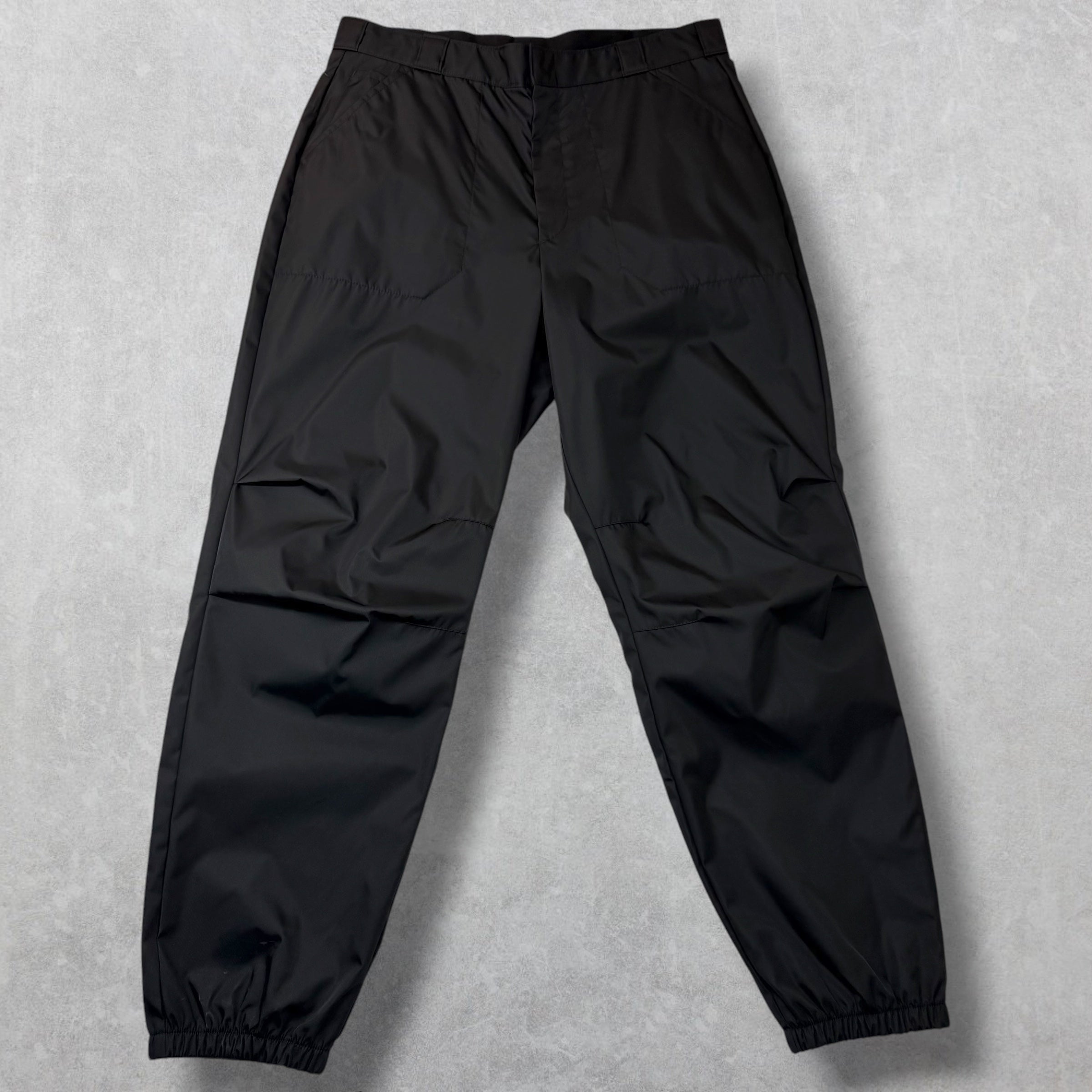 Prada Re-Nylon Black Track Pants 52 (XL)
