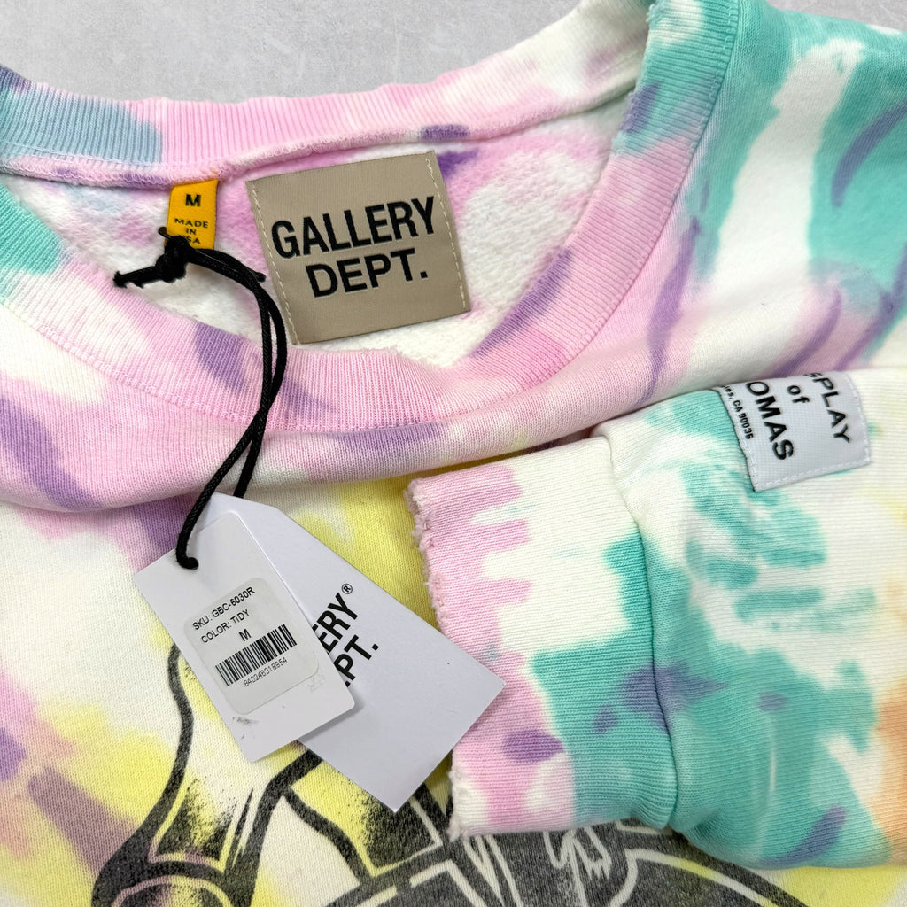 Gallery Dept. Big G-Ball Tie-Dye Crewneck M