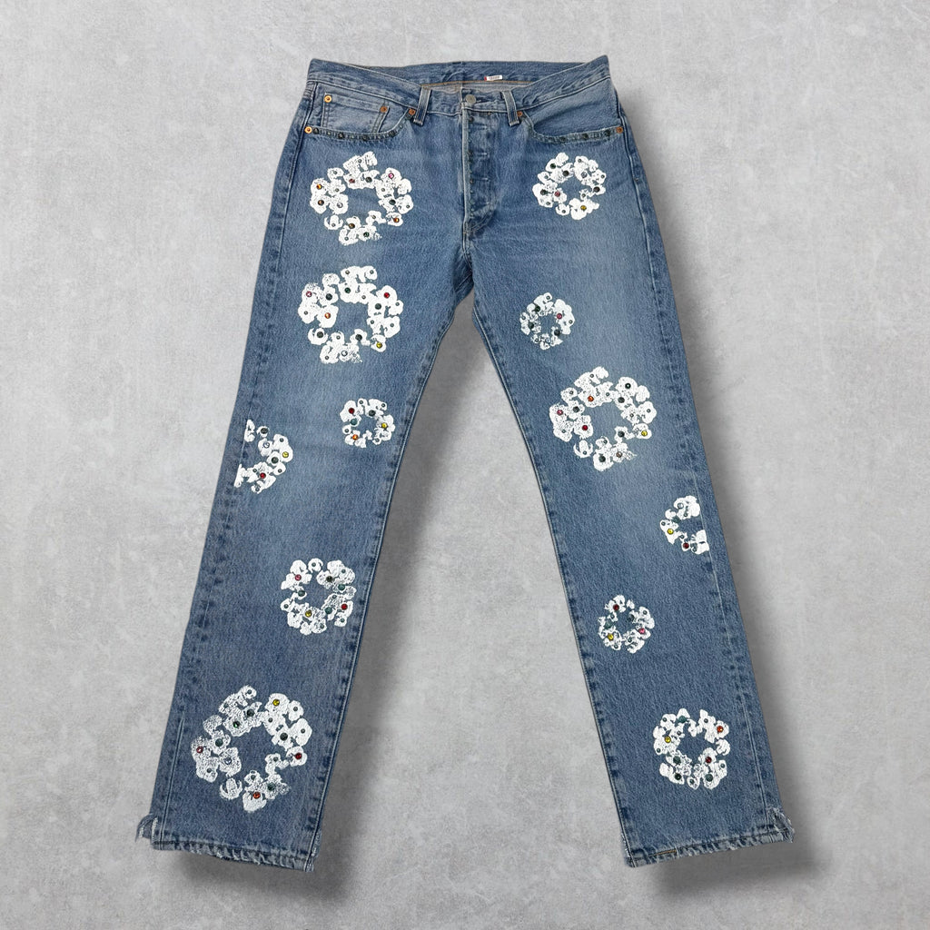 Denim Tears Levis 501 Rhinestone Jeans 33