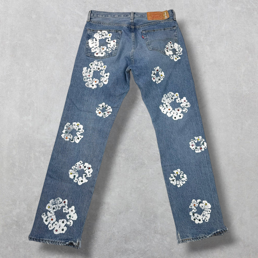 Denim Tears Levis 501 Rhinestone Jeans 33