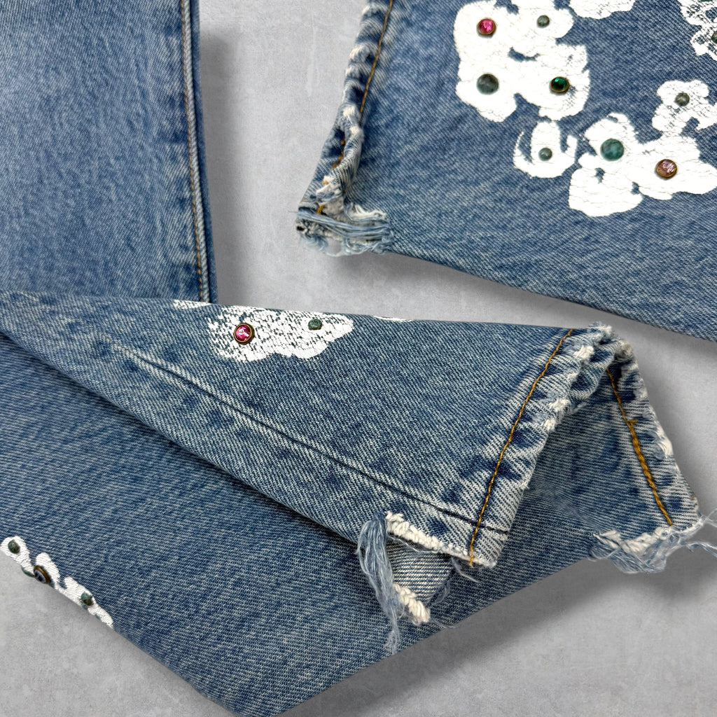 Denim Tears Levis 501 Rhinestone Jeans 33