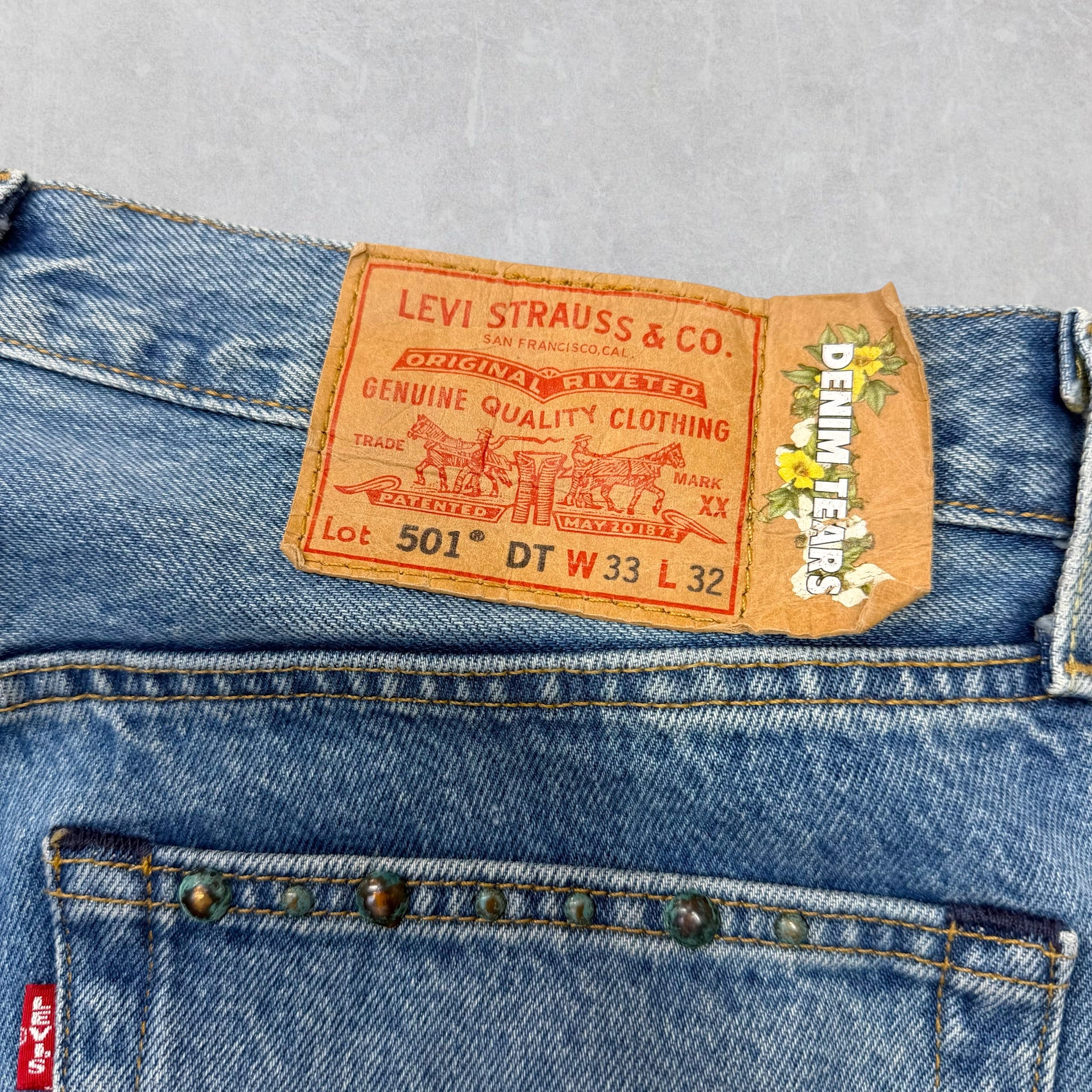 Denim Tears Levis 501 Rhinestone Jeans 33