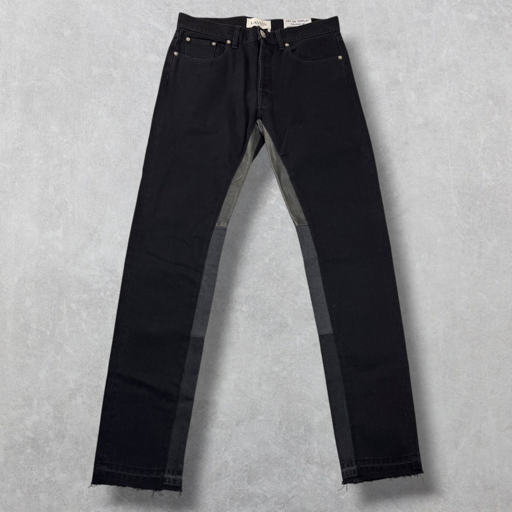 Gallery Dept. x Lanvin Leather Detail Jeans 33