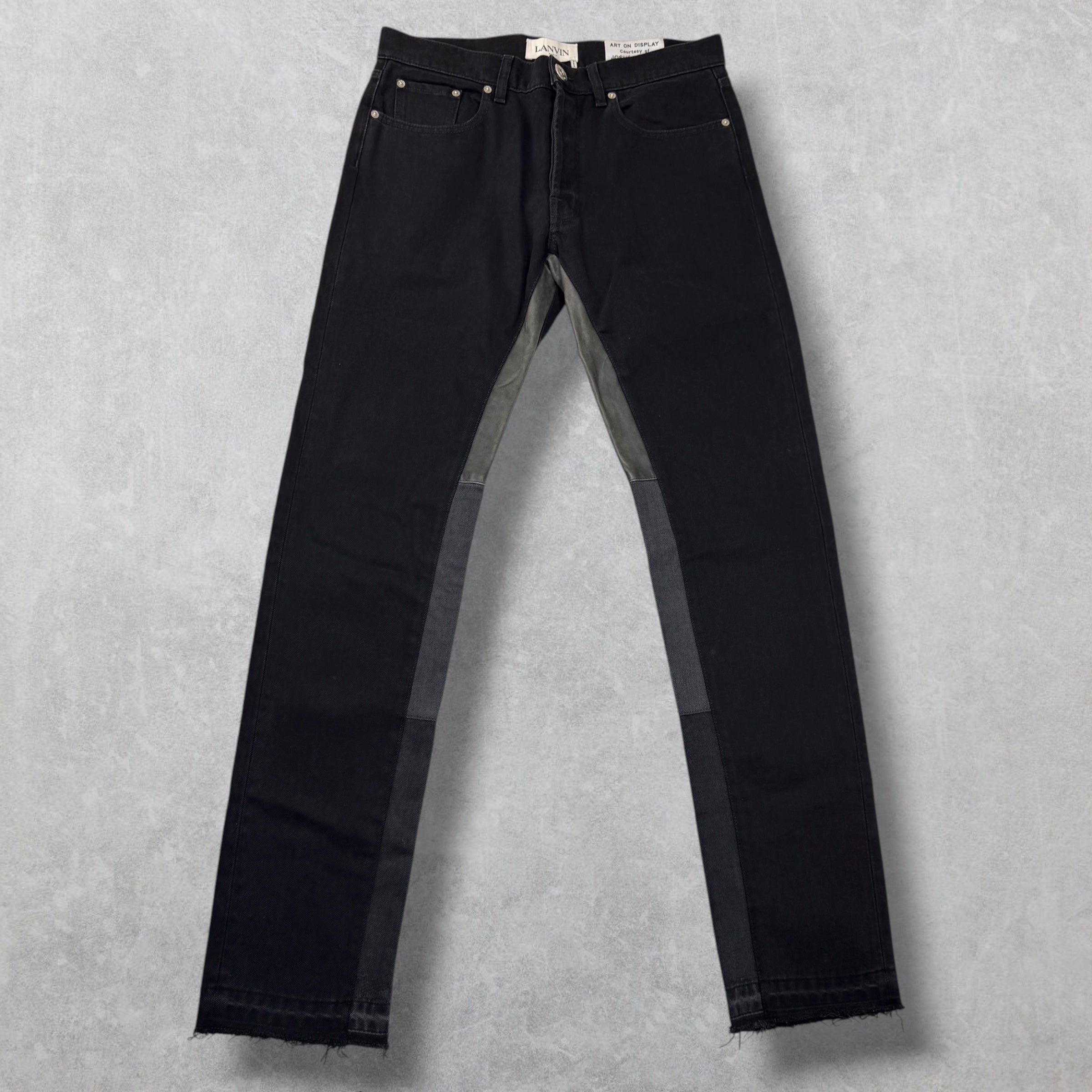 Gallery Dept. x Lanvin Leather Detail Jeans 33