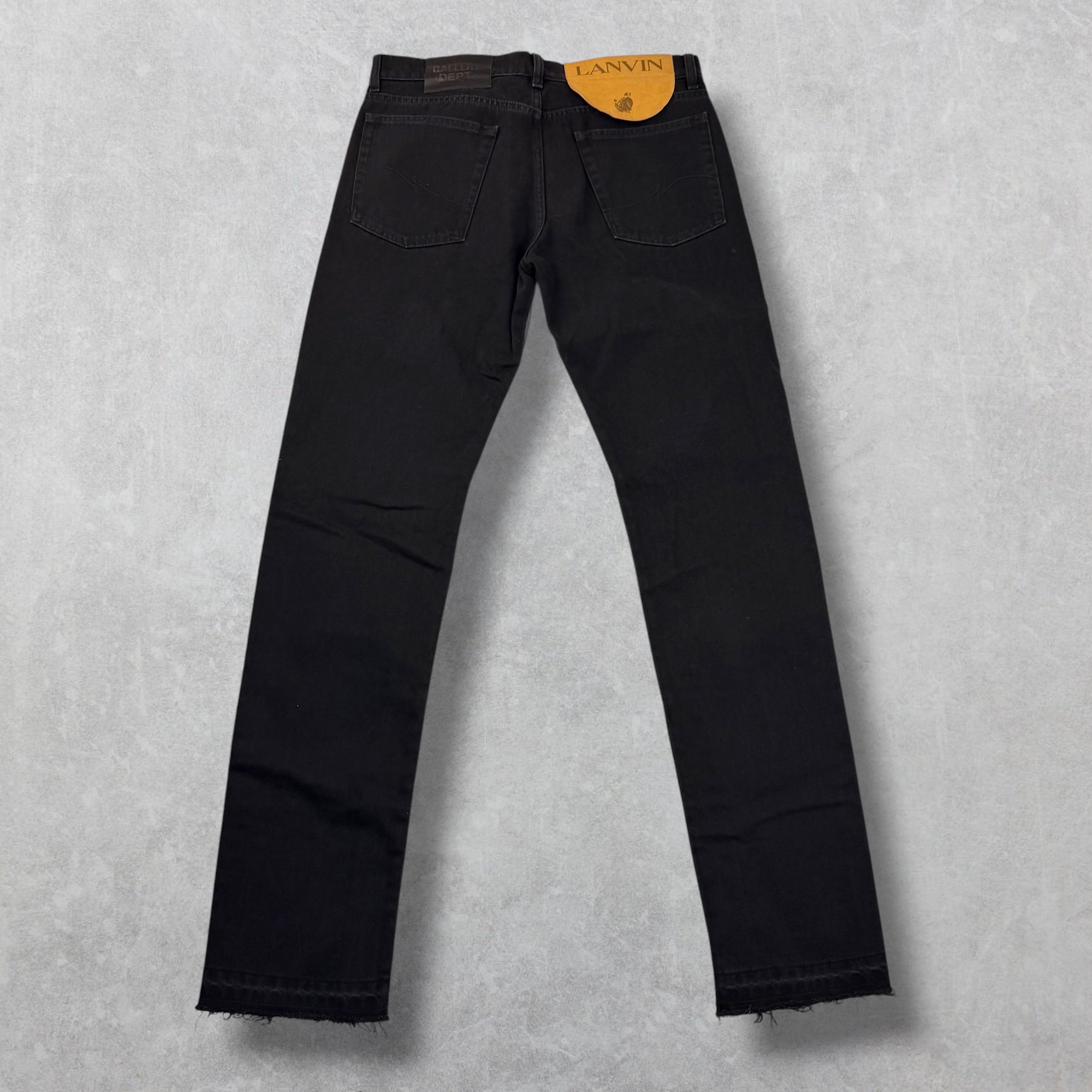 Gallery Dept. x Lanvin Leather Detail Jeans 33