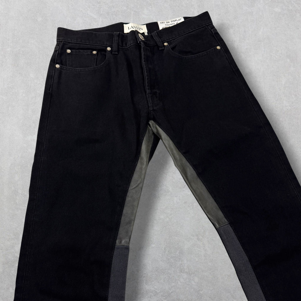 Gallery Dept. x Lanvin Leather Detail Jeans 33