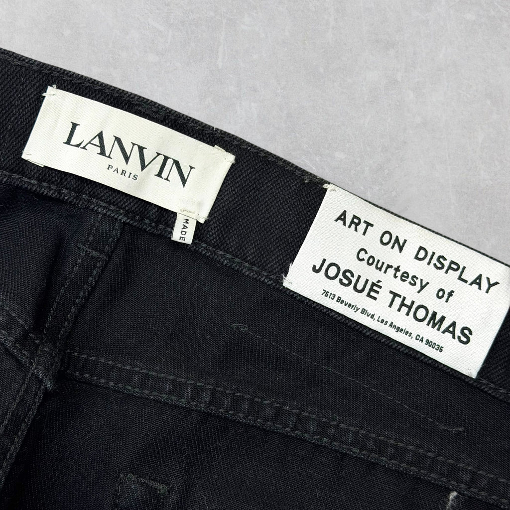 Gallery Dept. x Lanvin Leather Detail Jeans 33