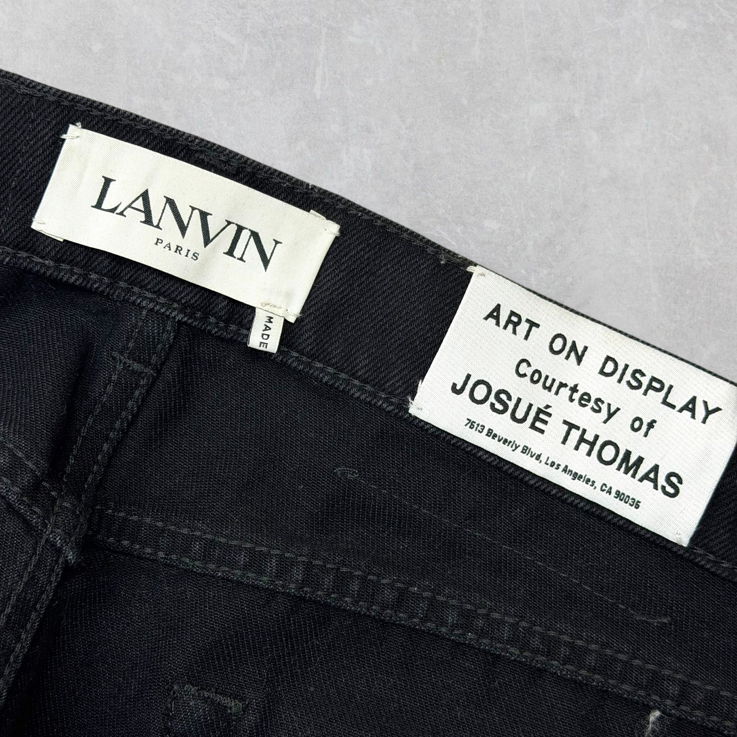 Gallery Dept. x Lanvin Leather Detail Jeans 33