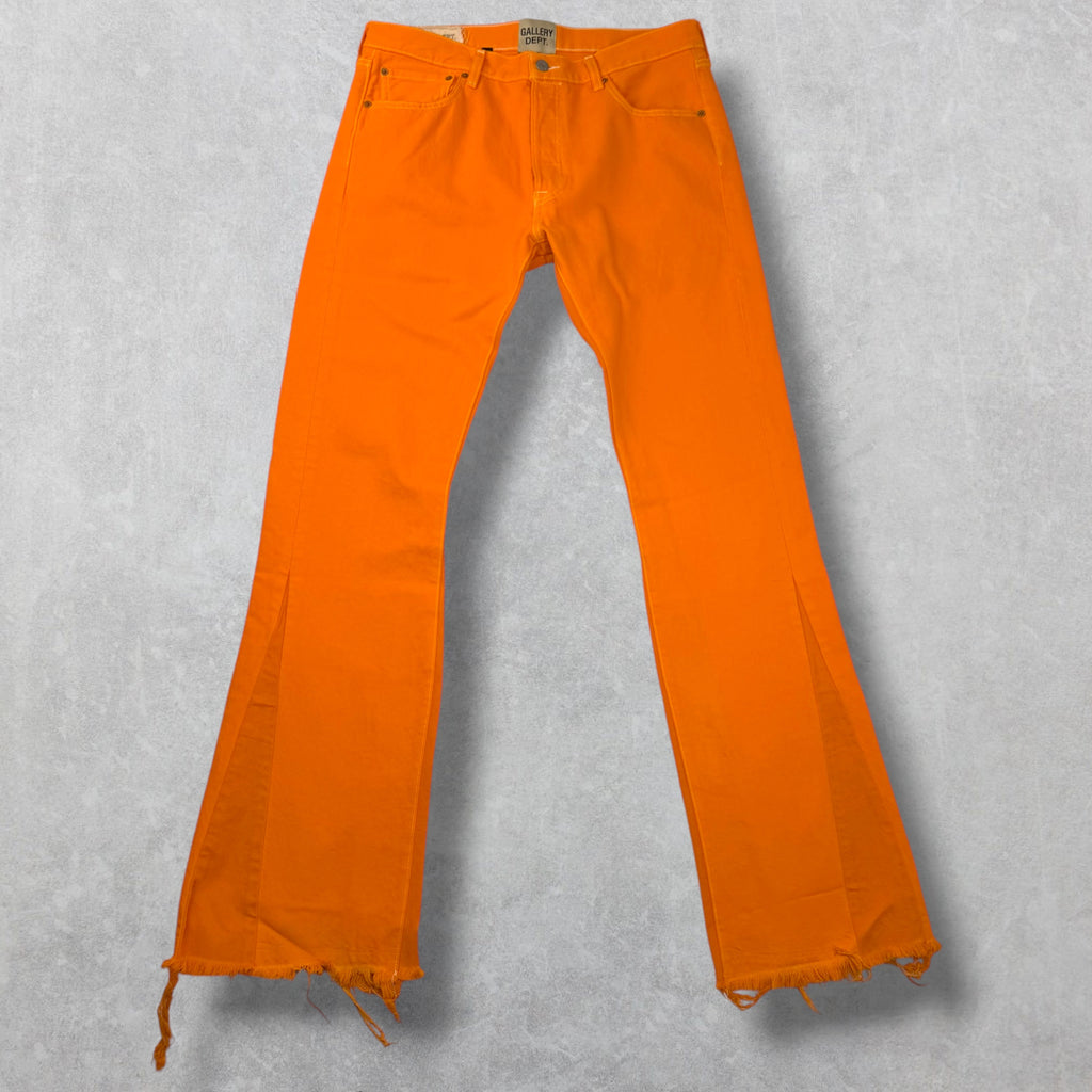 Gallery Dept. La Flare Orange Jeans 33