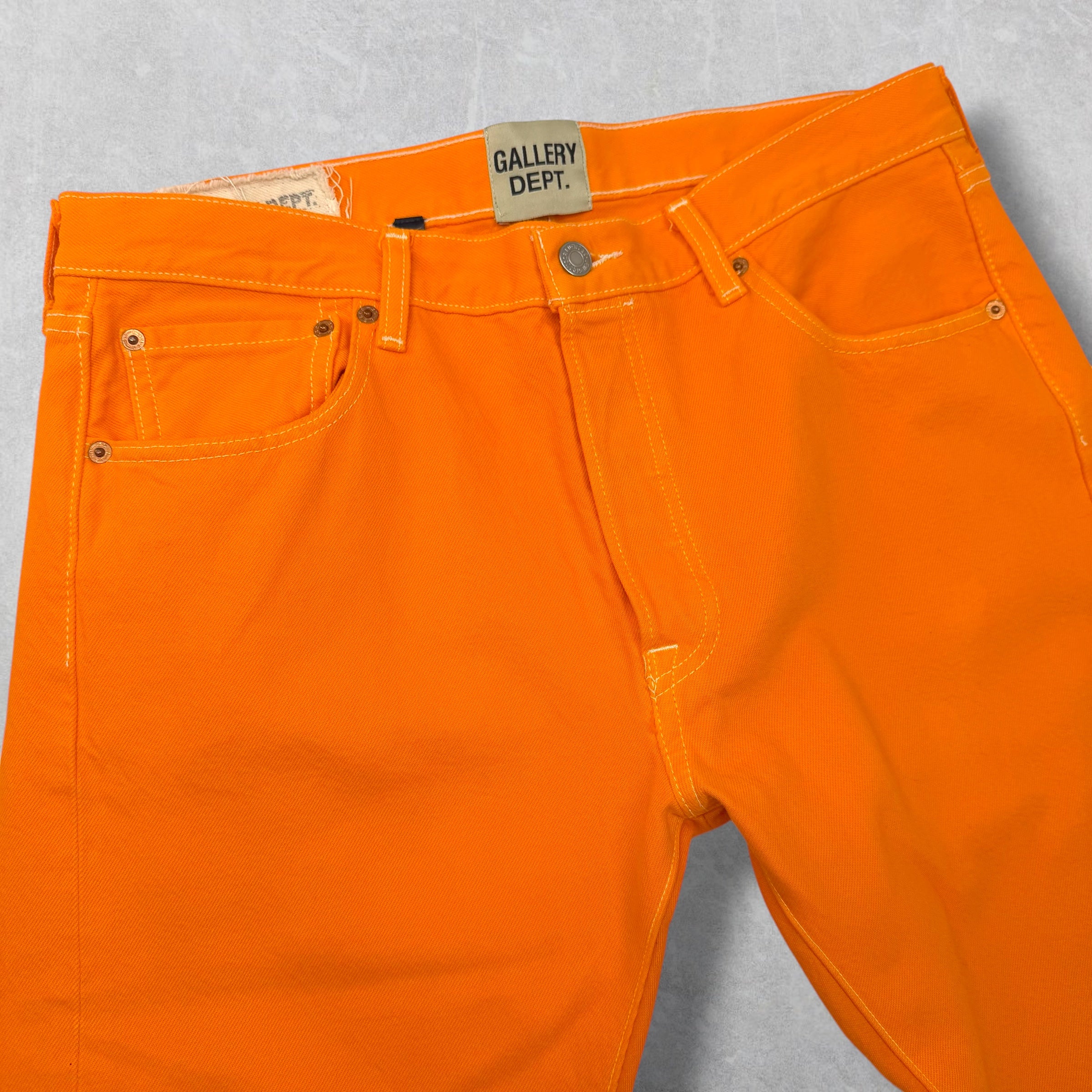 Gallery Dept. La Flare Orange Jeans 33