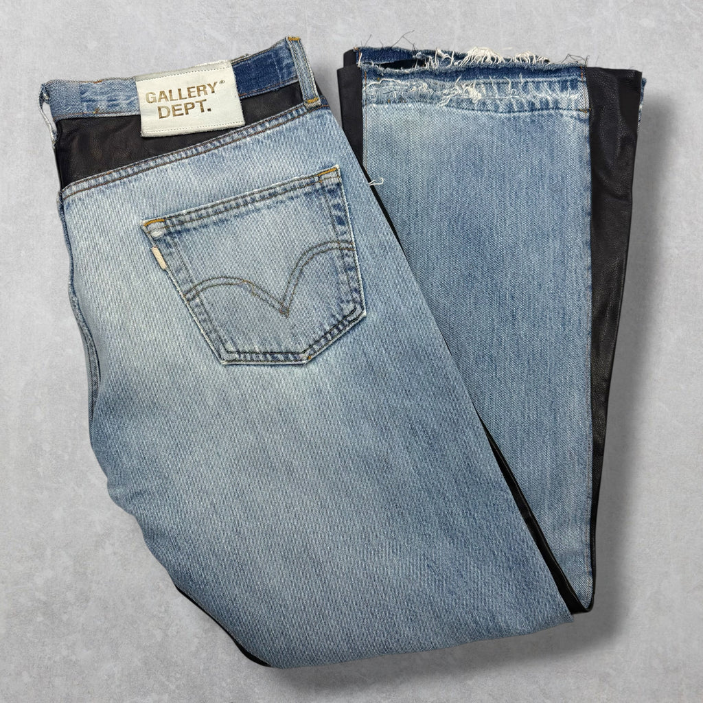 Gallery Dept Bronco Leather Flare Jeans 33