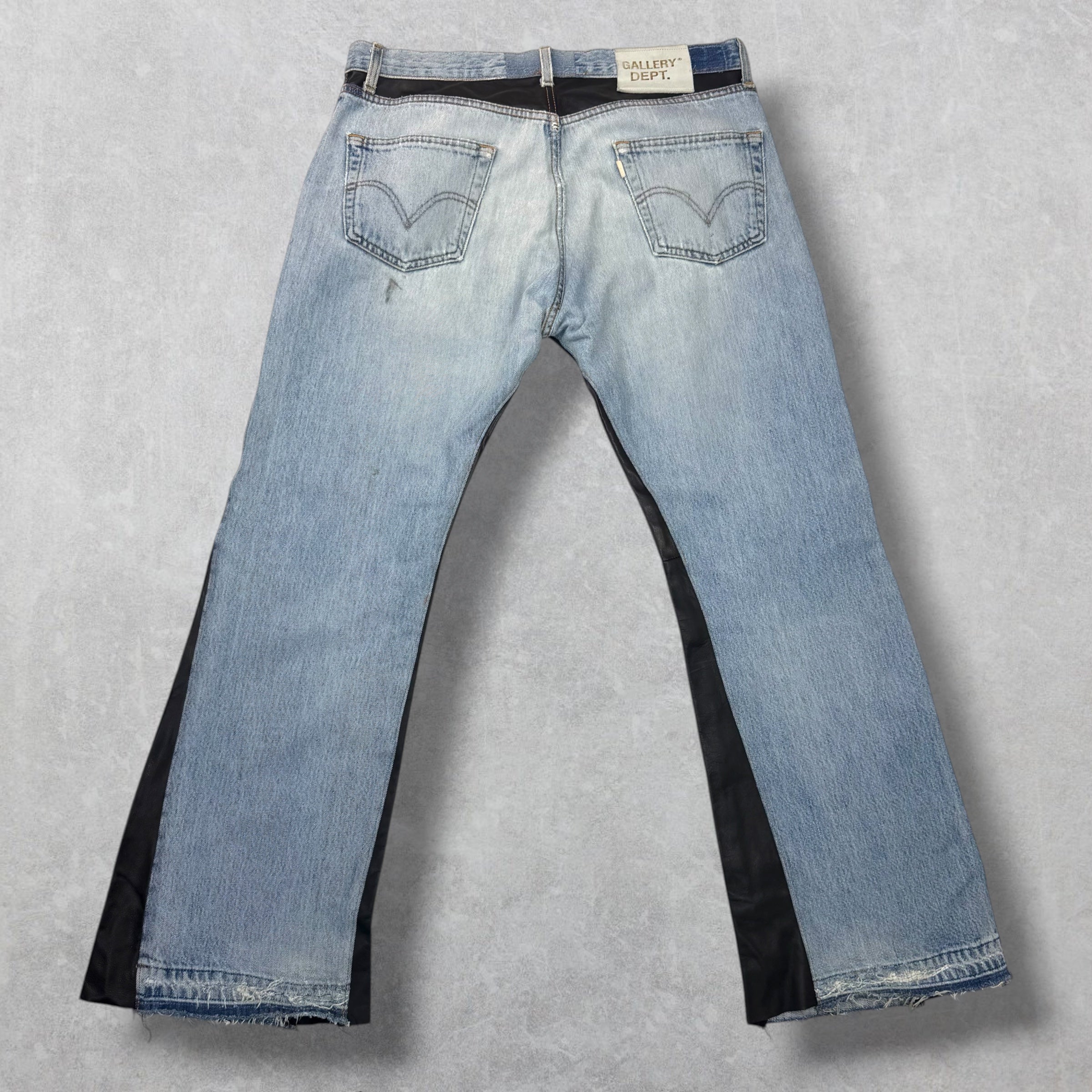 Gallery Dept Bronco Leather Flare Jeans 33