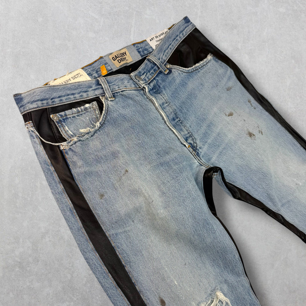 Gallery Dept Bronco Leather Flare Jeans 33