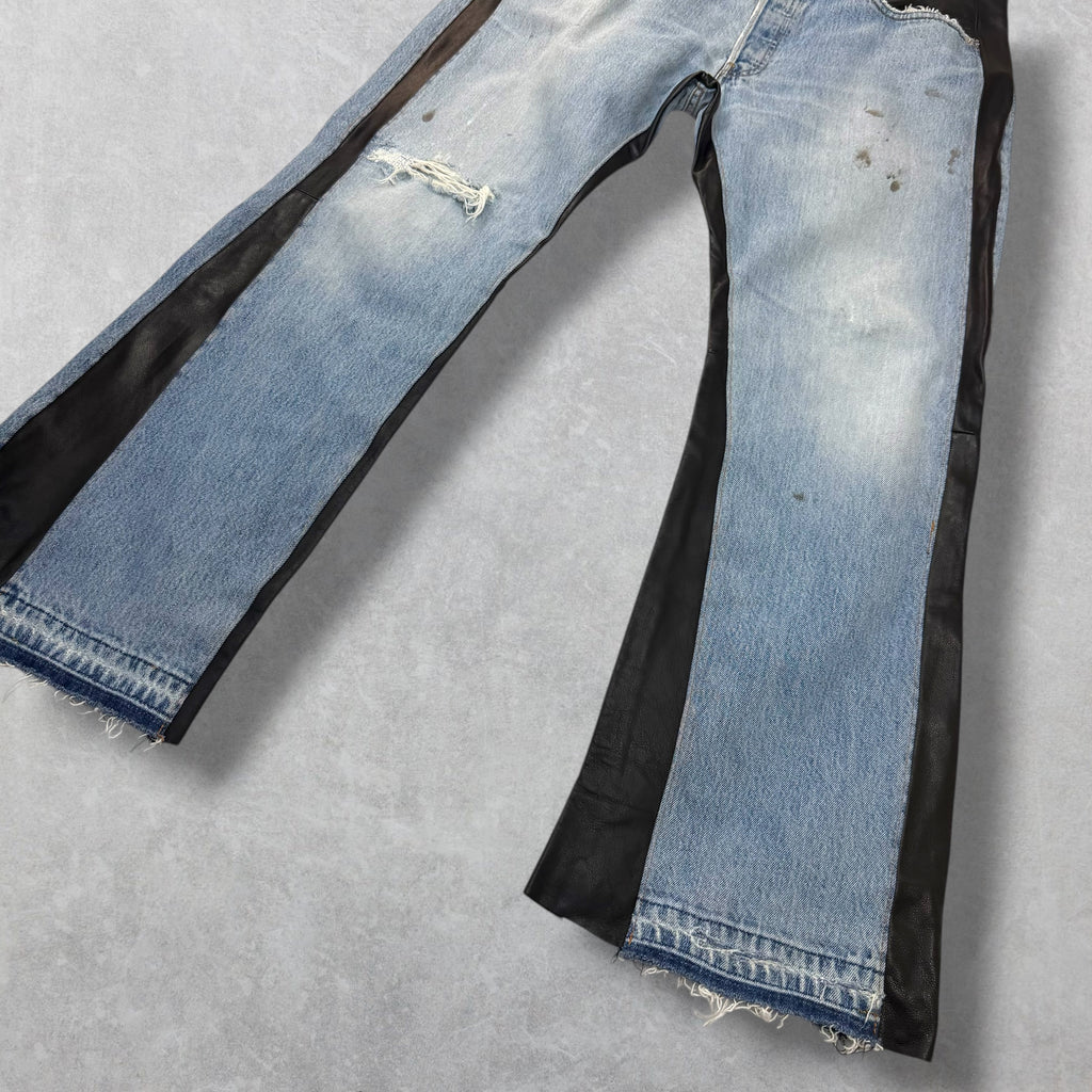 Gallery Dept Bronco Leather Flare Jeans 33