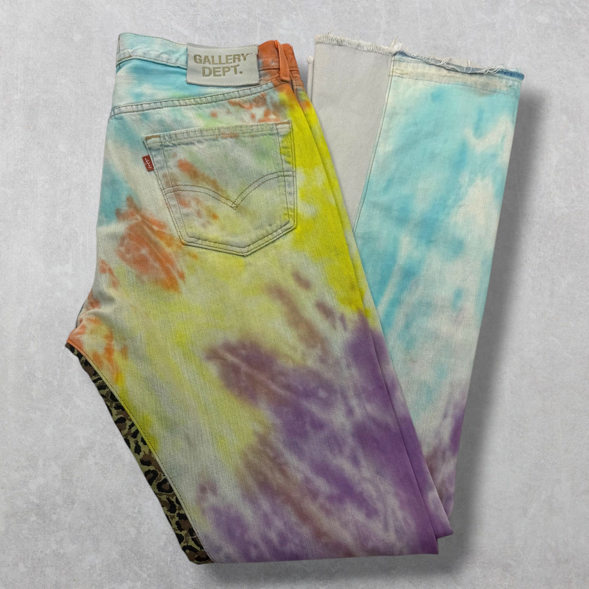 Gallery Dept. La Flare Tie Dye Jeans 33