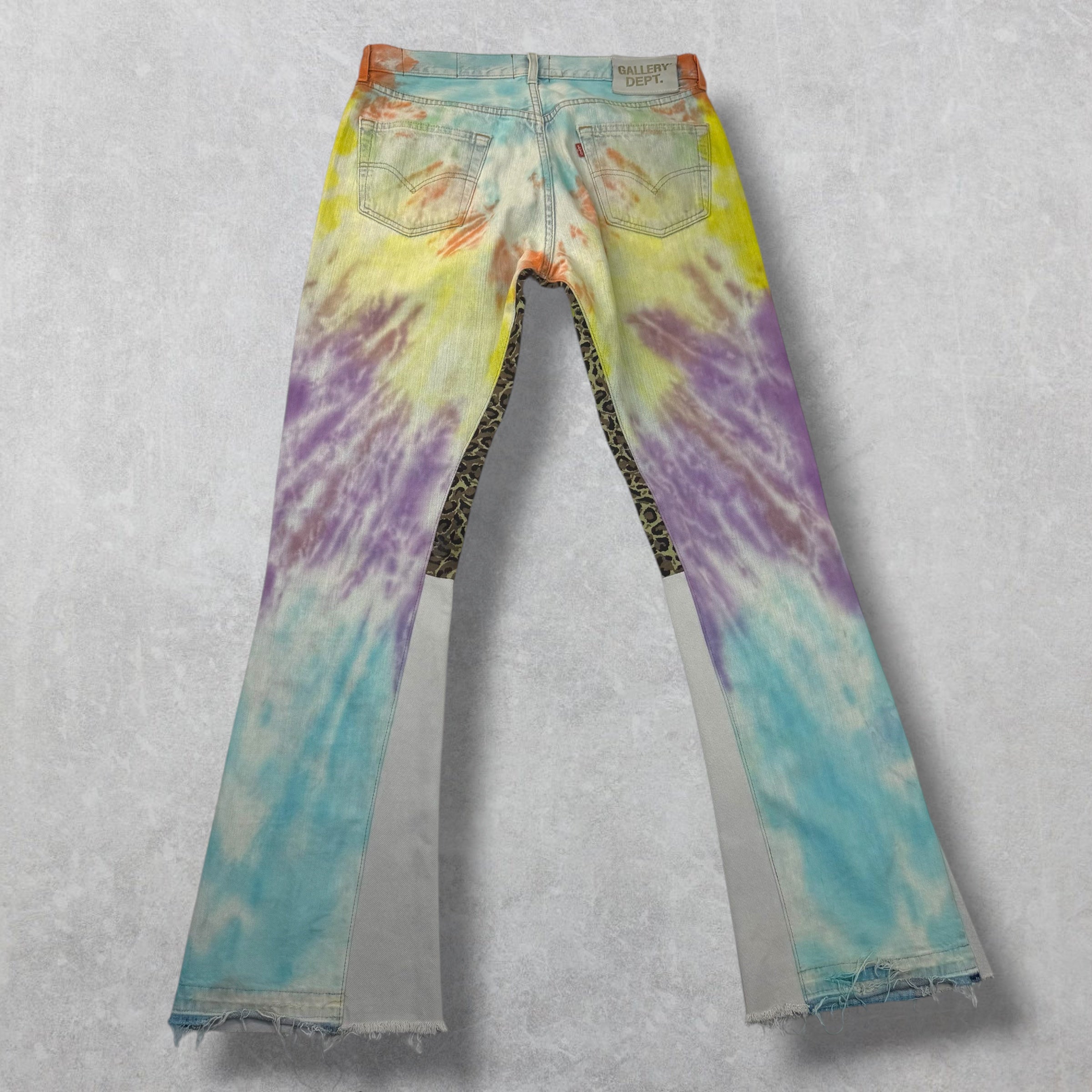 Gallery Dept. La Flare Tie Dye Jeans 33