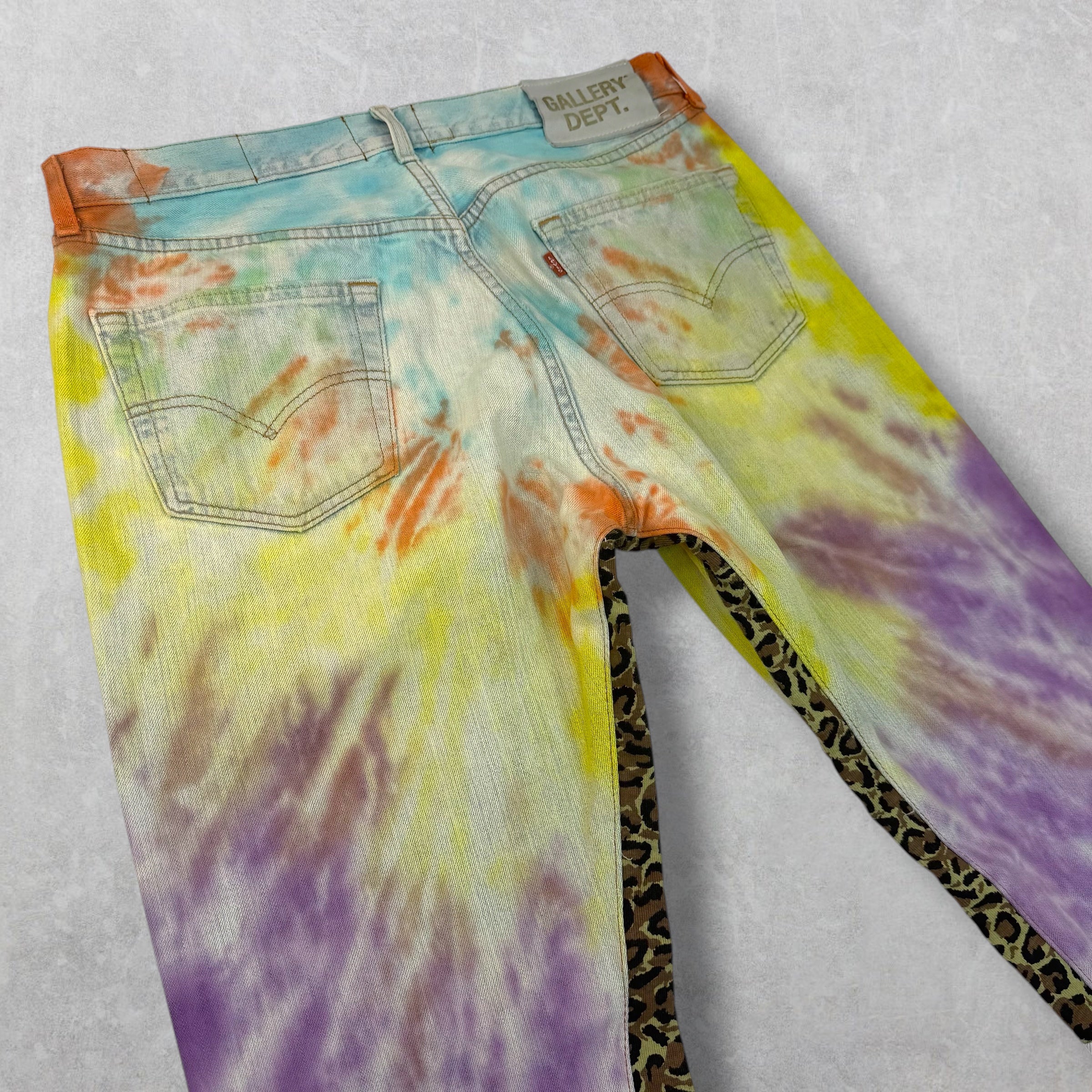 Gallery Dept. La Flare Tie Dye Jeans 33