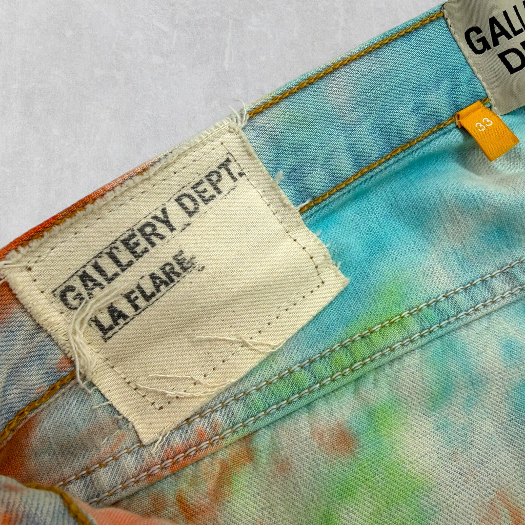 Gallery Dept. La Flare Tie Dye Jeans 33