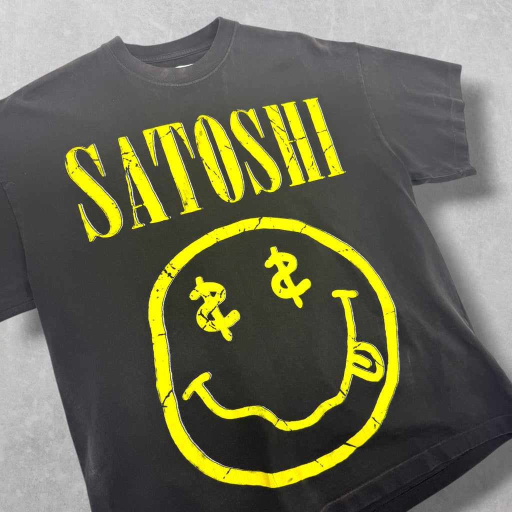 Satoshi Nakamoto Smiley Tee M