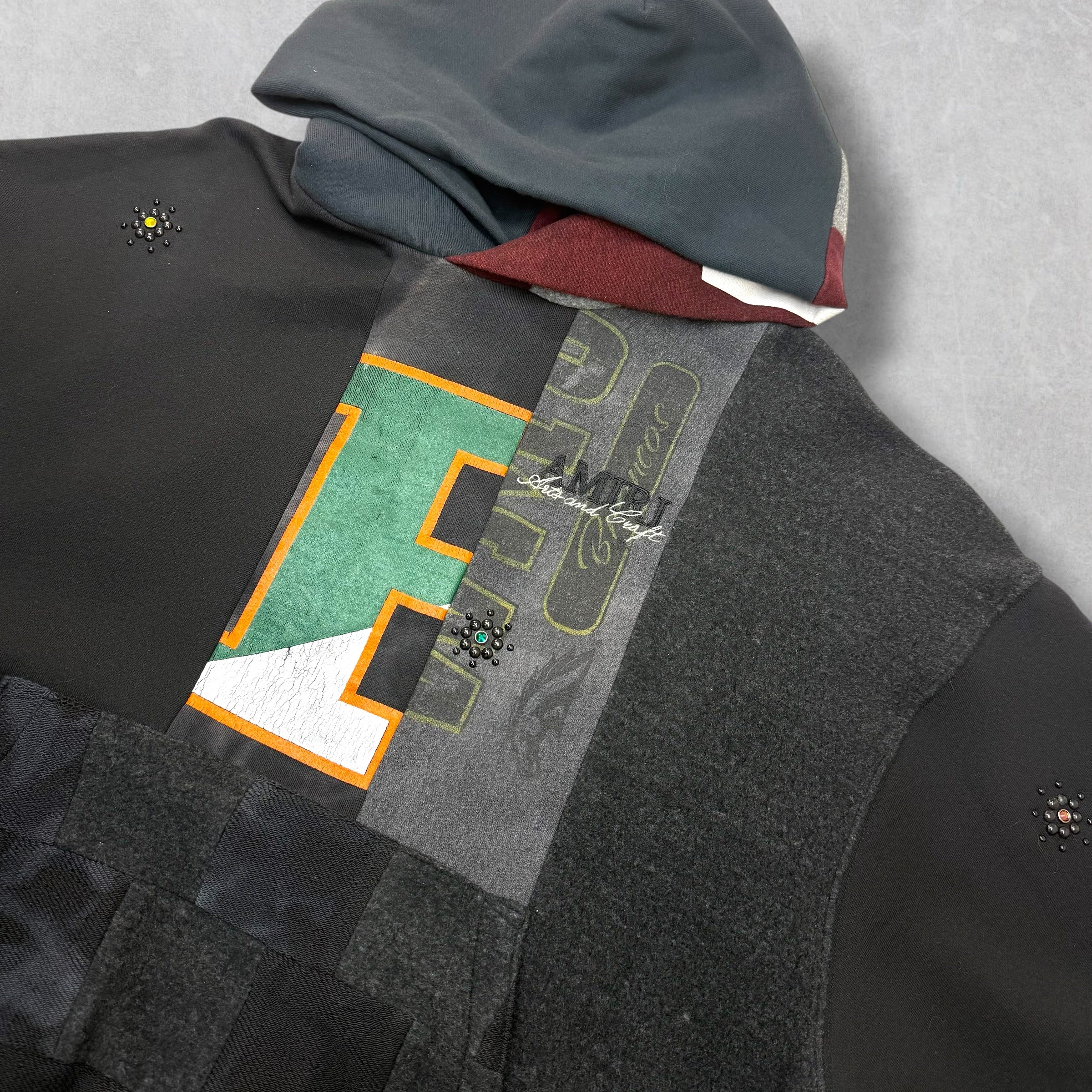 Amiri Arts & Crafts Mia Handmade Hoodie L