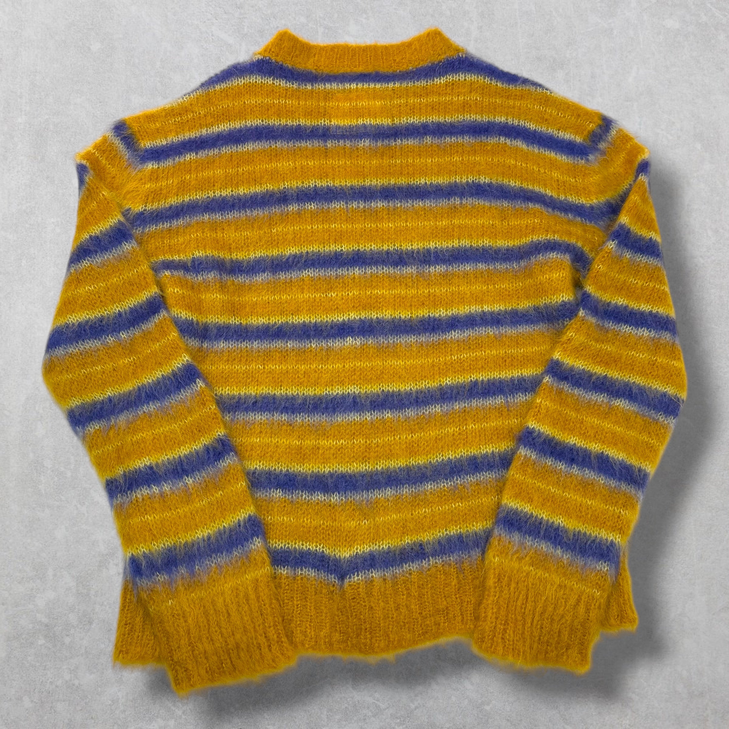 Marni Striped Mohair Fuzzy Wuzzy Sweater 50 (L)