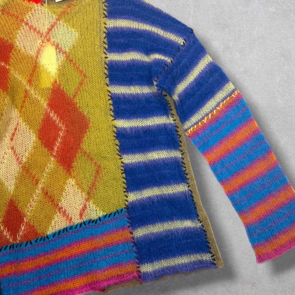 Marni Argyle Mohair-Blend Sweater 50 (L)