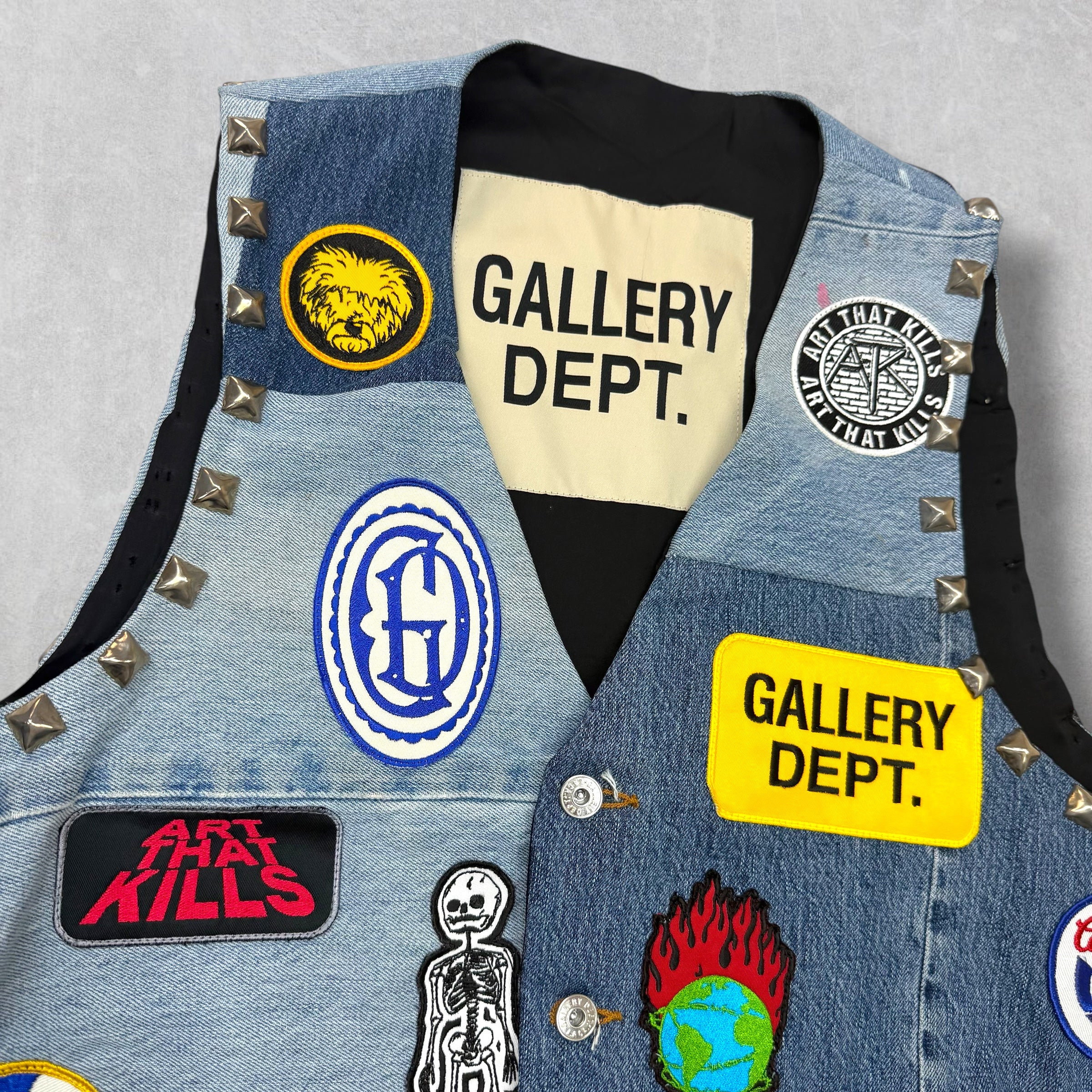 Gallery Dept. Rotten Gilet Patch Denim Vest XL