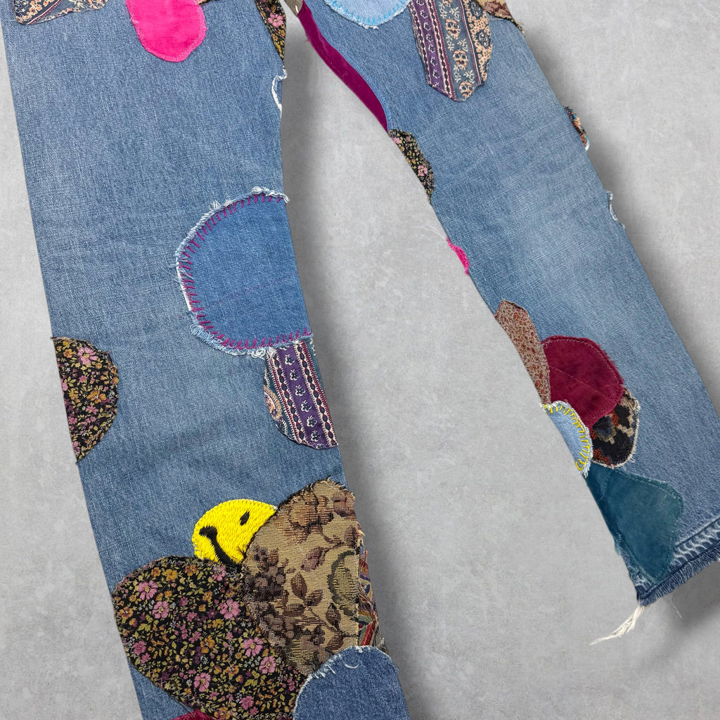Kapital 14oz Crazy El Paso 5P Patch Jeans 36