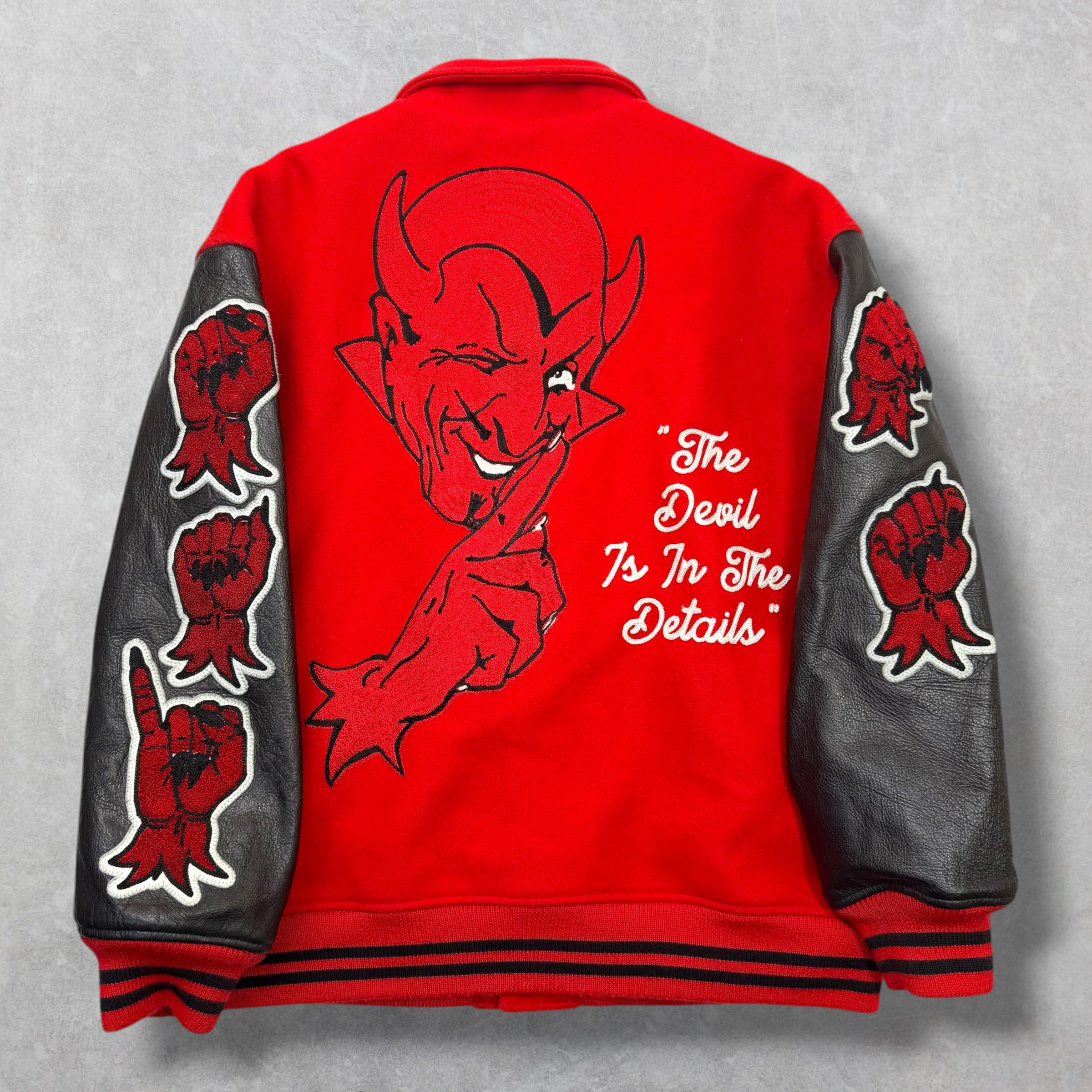 Saint Michael Devil Red Varsity Jacket XXL