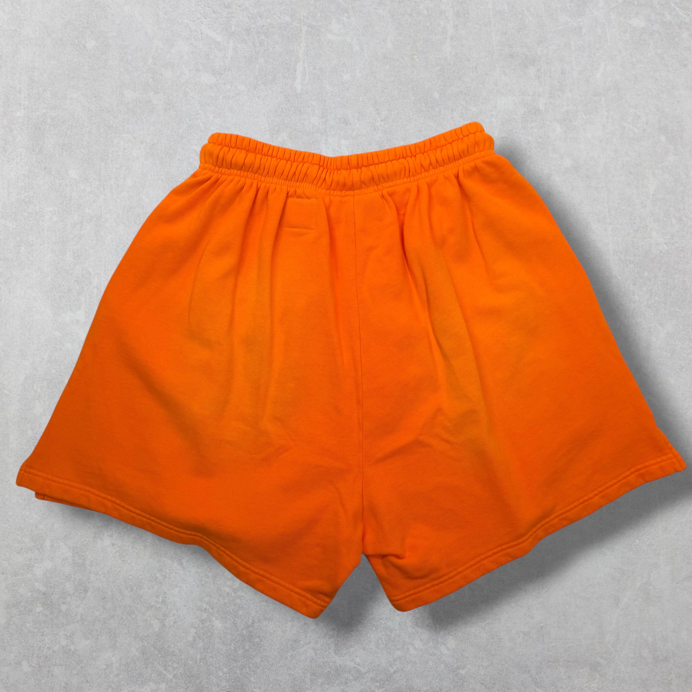 Hellstar White Flame Sweat Shorts Orange S