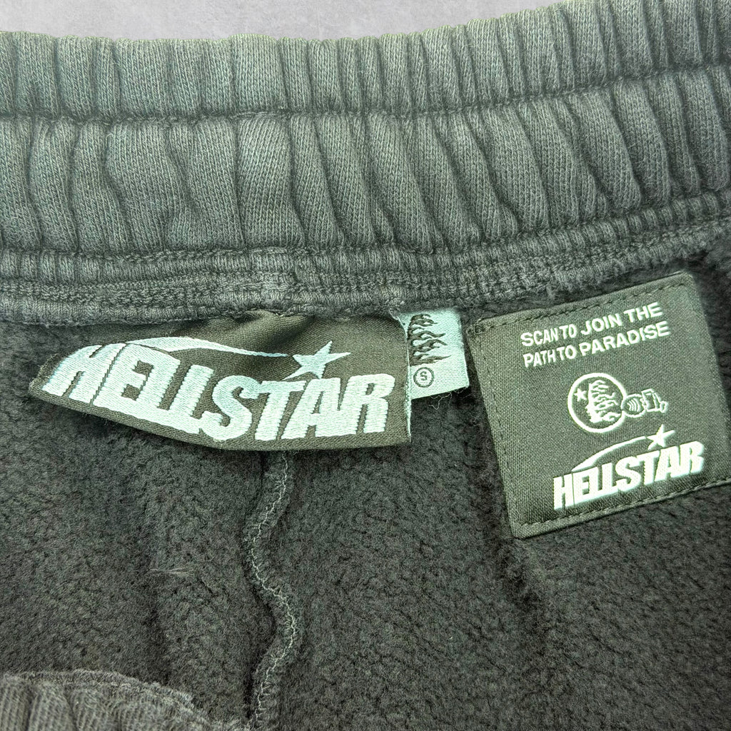Hellstar Red Flame Sweat Shorts Black S