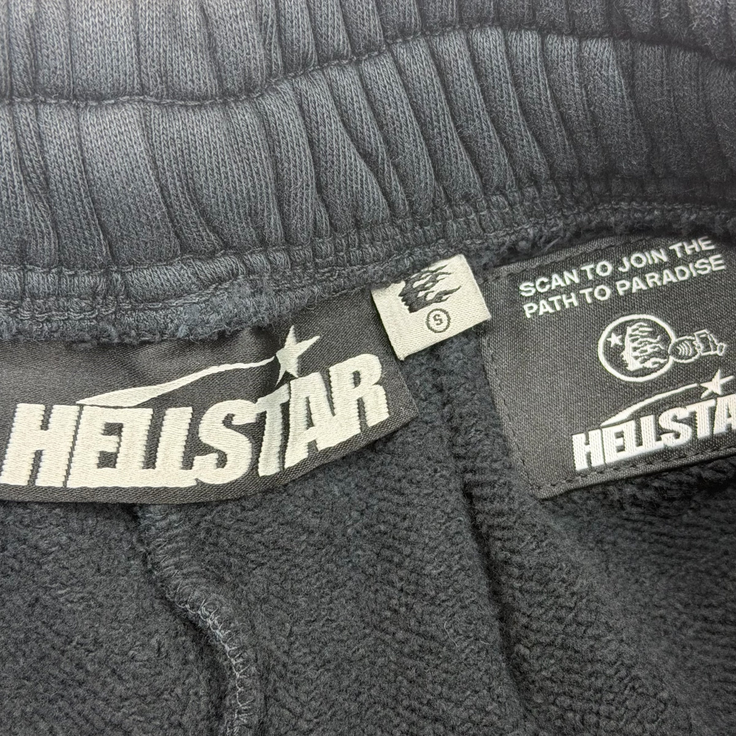 Hellstar Neon Flame Sweat Shorts Black S