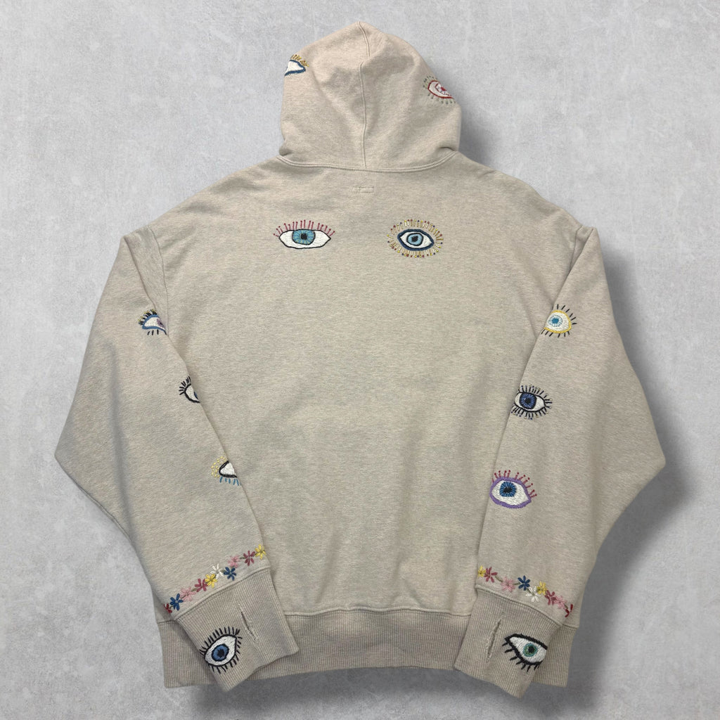 Kapital Eye-Motif Ecru Hoodie 3 (L)
