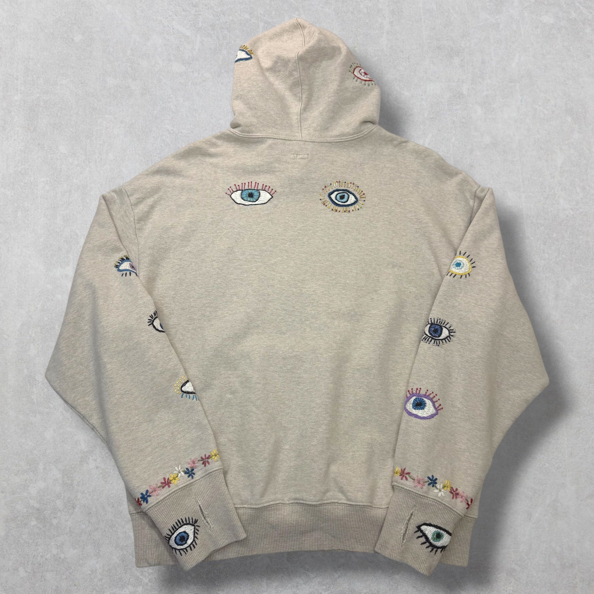 Kapital Eye-Motif Ecru Hoodie 3 (L)