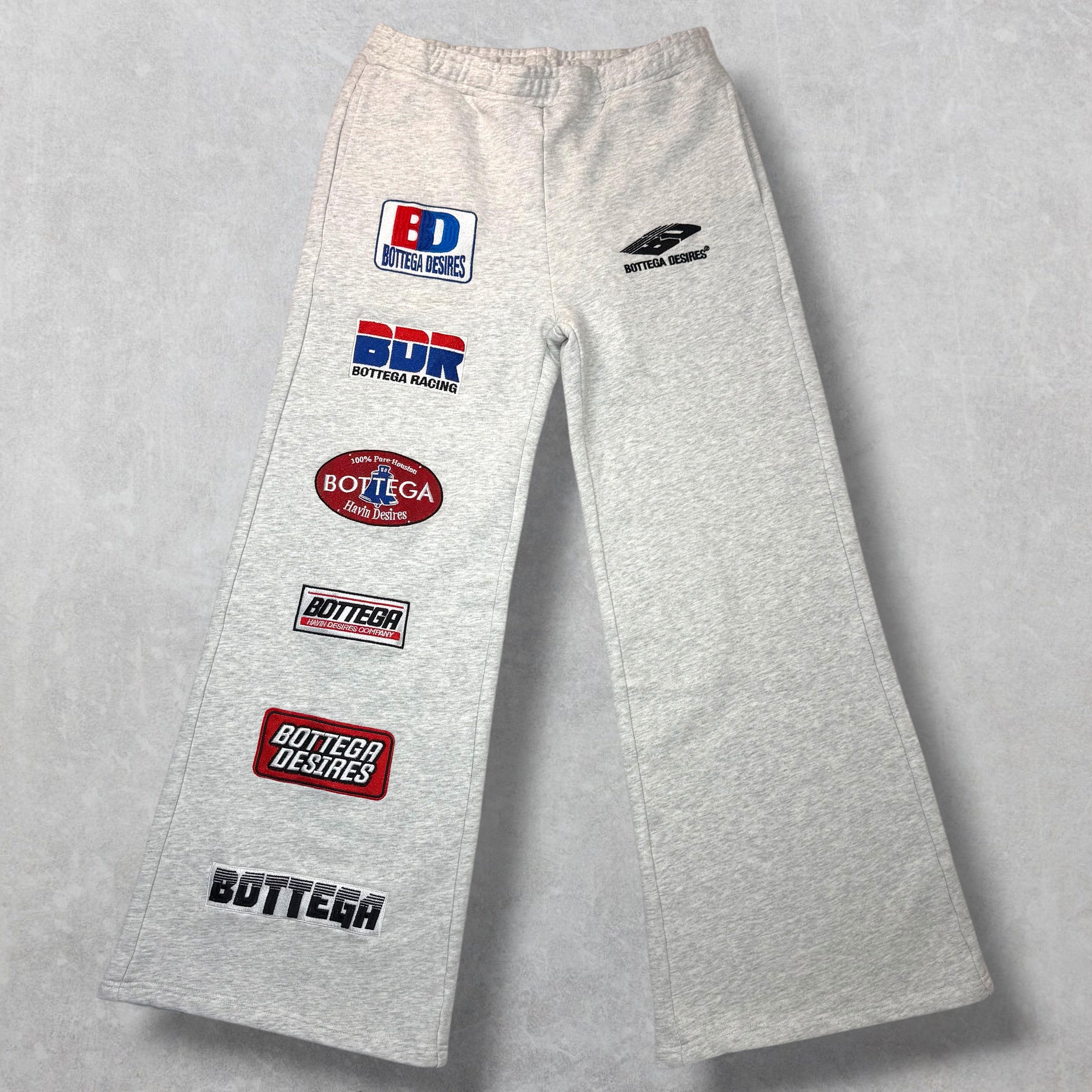 Bottega Desires Patch Sweatpants Grey M