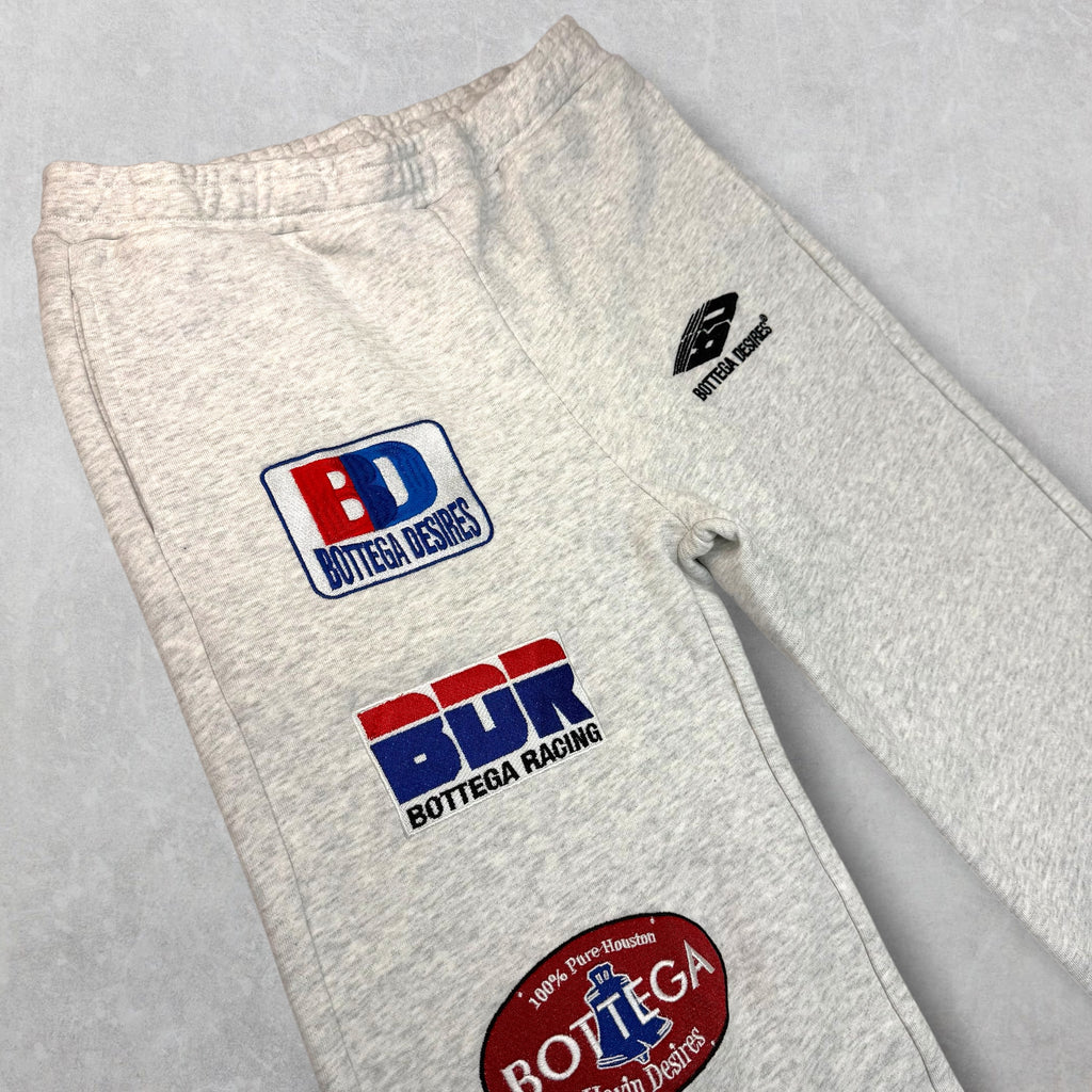 Bottega Desires Patch Sweatpants Grey M
