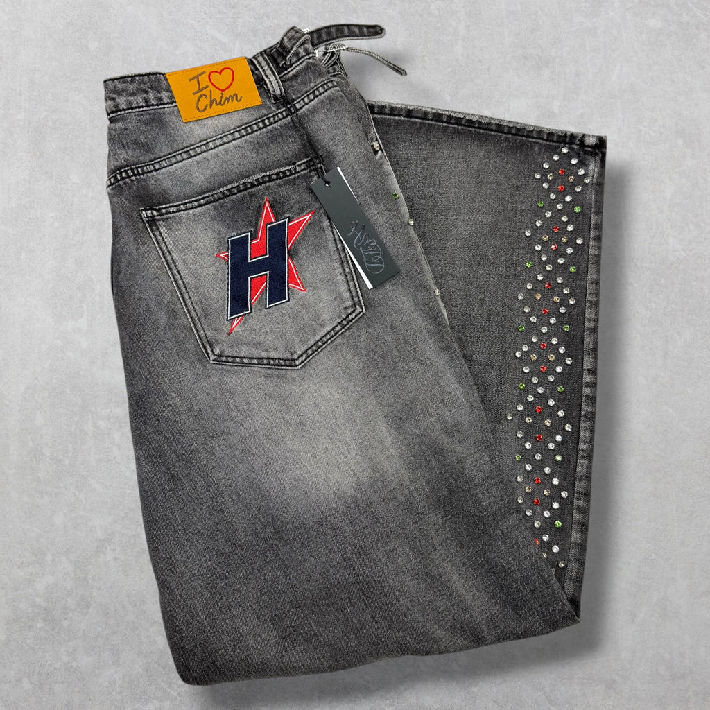 HMDD H Star Crystal Denim Black XL