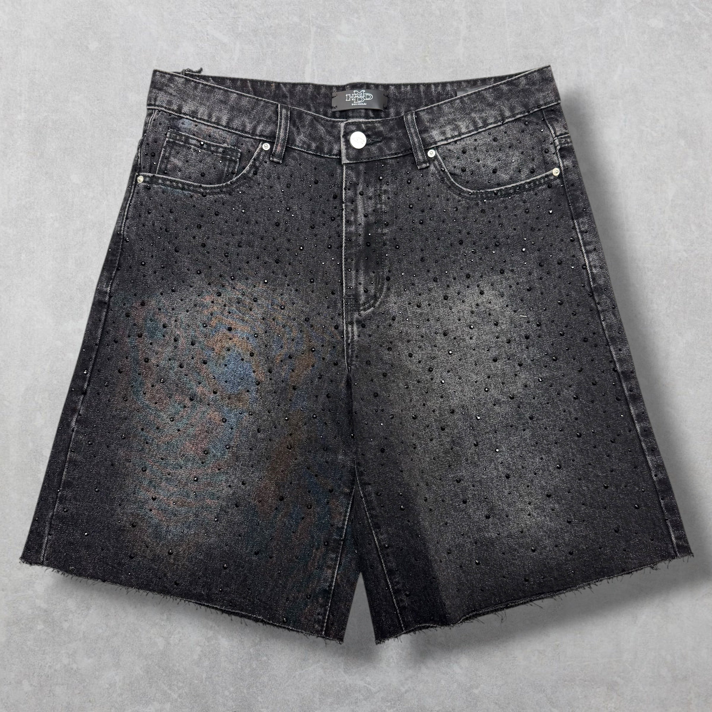 HMDD 'Billie Jean' Black Denim Shorts M