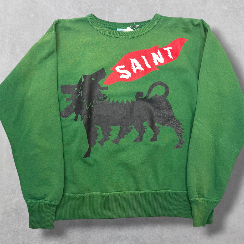 Saint Michael Cerberus Crewneck Green M